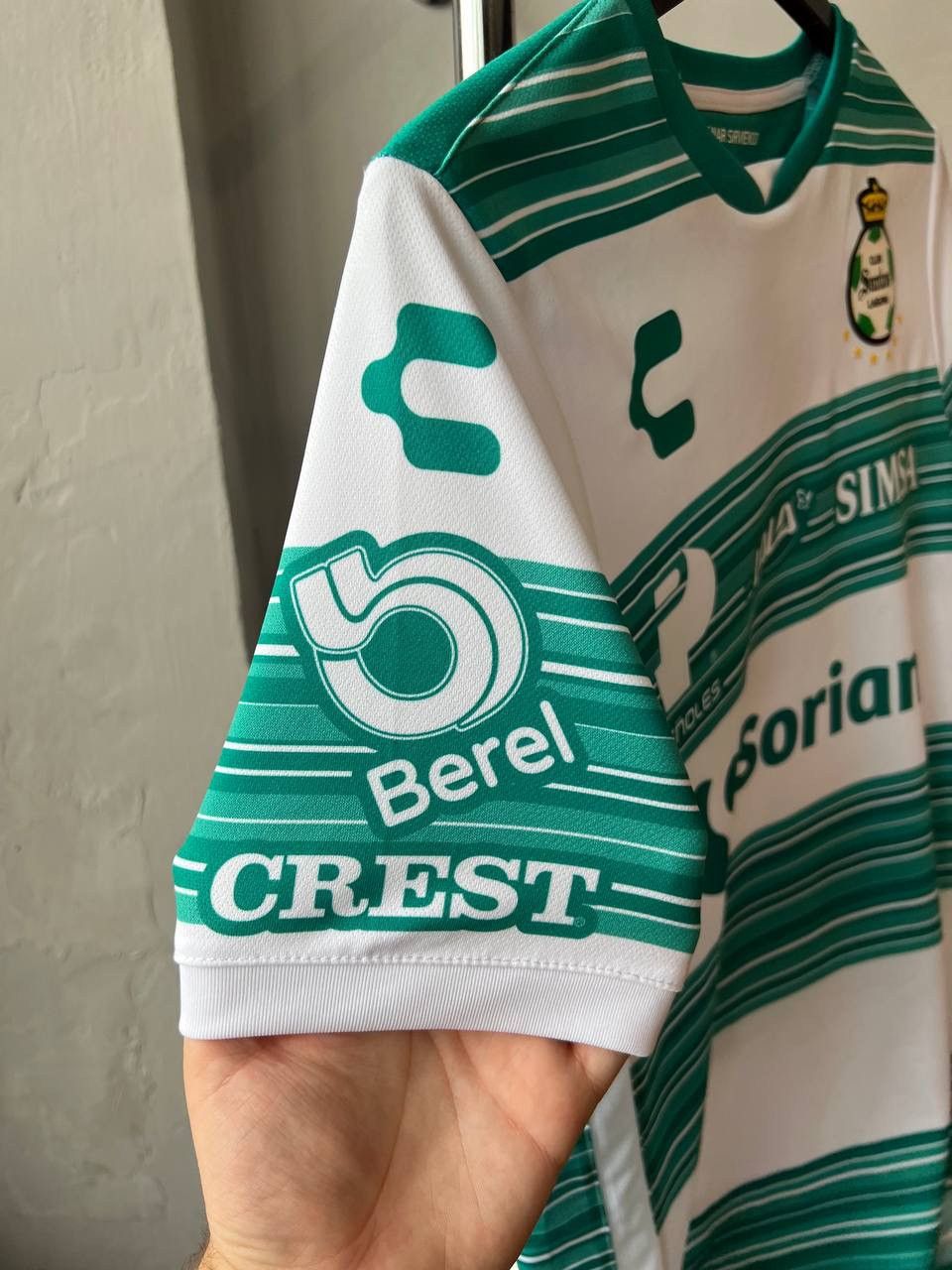 Sports Specialties 2021/22 SANTOS LAGUNA HOME RARE SOCCER JERSEY SHIRT CHARLY Size US S / EU 44-46 / 1 - 10 Thumbnail