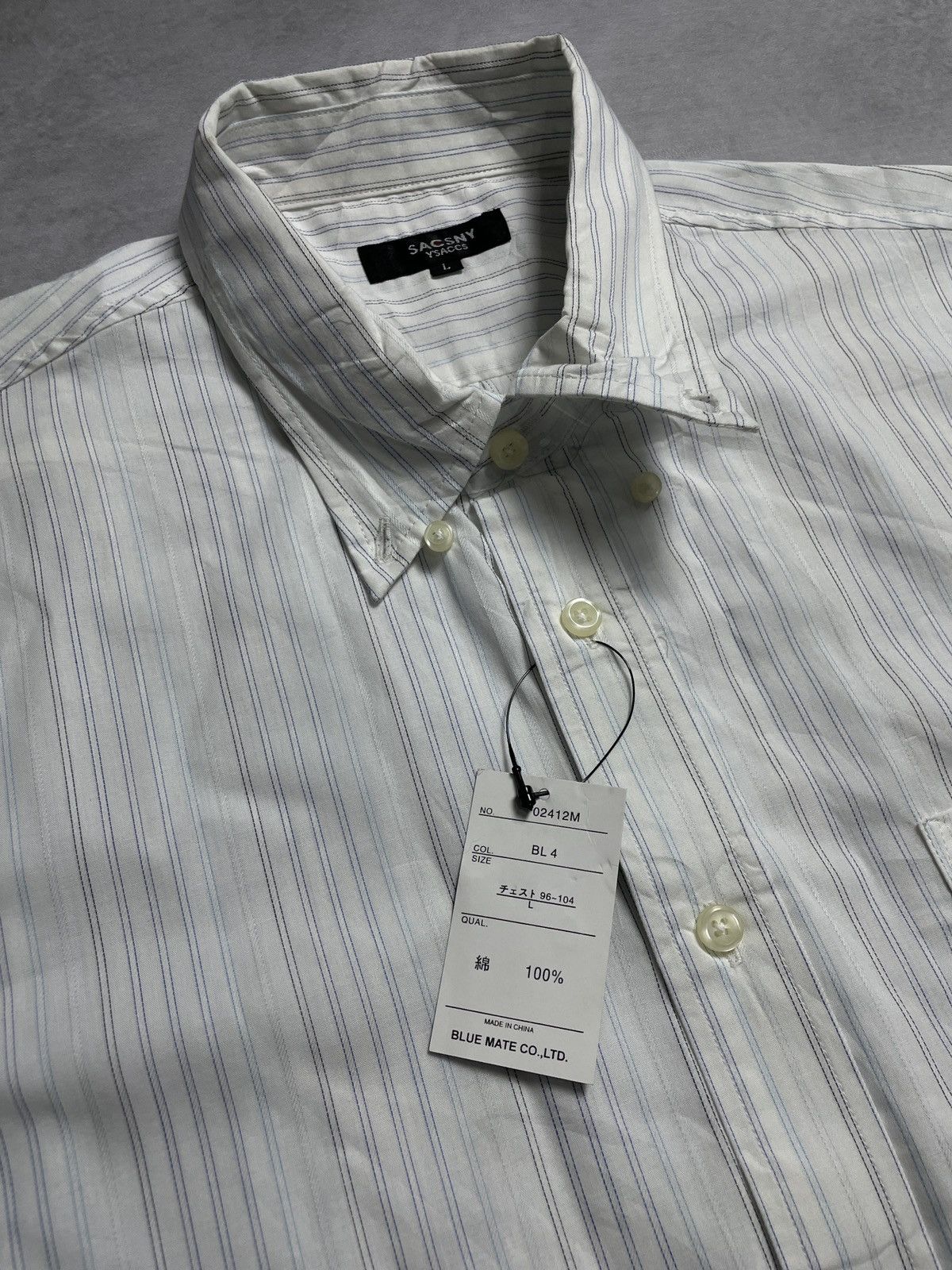 Yohji Yamamoto Yohji Yamamoto Stripe Shirt Size US XL / EU 56 / 4 - 4 Thumbnail