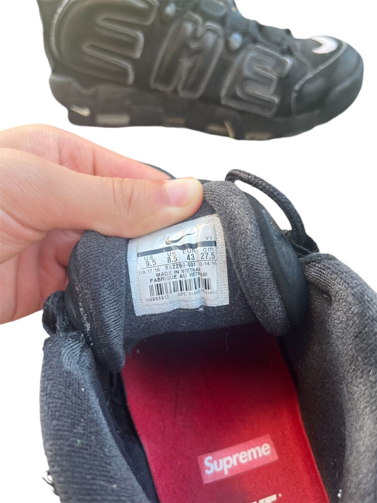 Nike × Supreme supreme air more uptempo Size US 9.5 / EU 42-43 - 6 Thumbnail