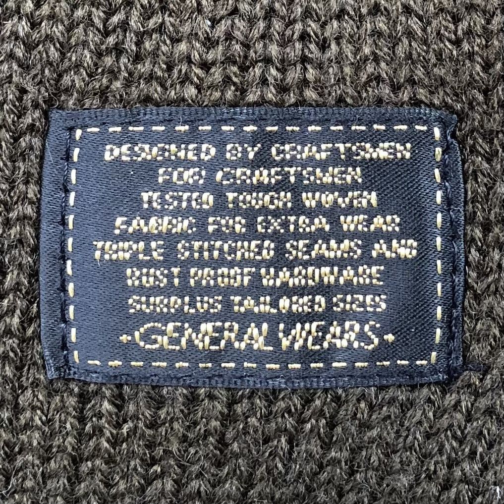 Japanese Brand Surplus Seminary Knitted Shoulder Patch Hoodie Jacket Size US S / EU 44-46 / 1 - 11 Thumbnail