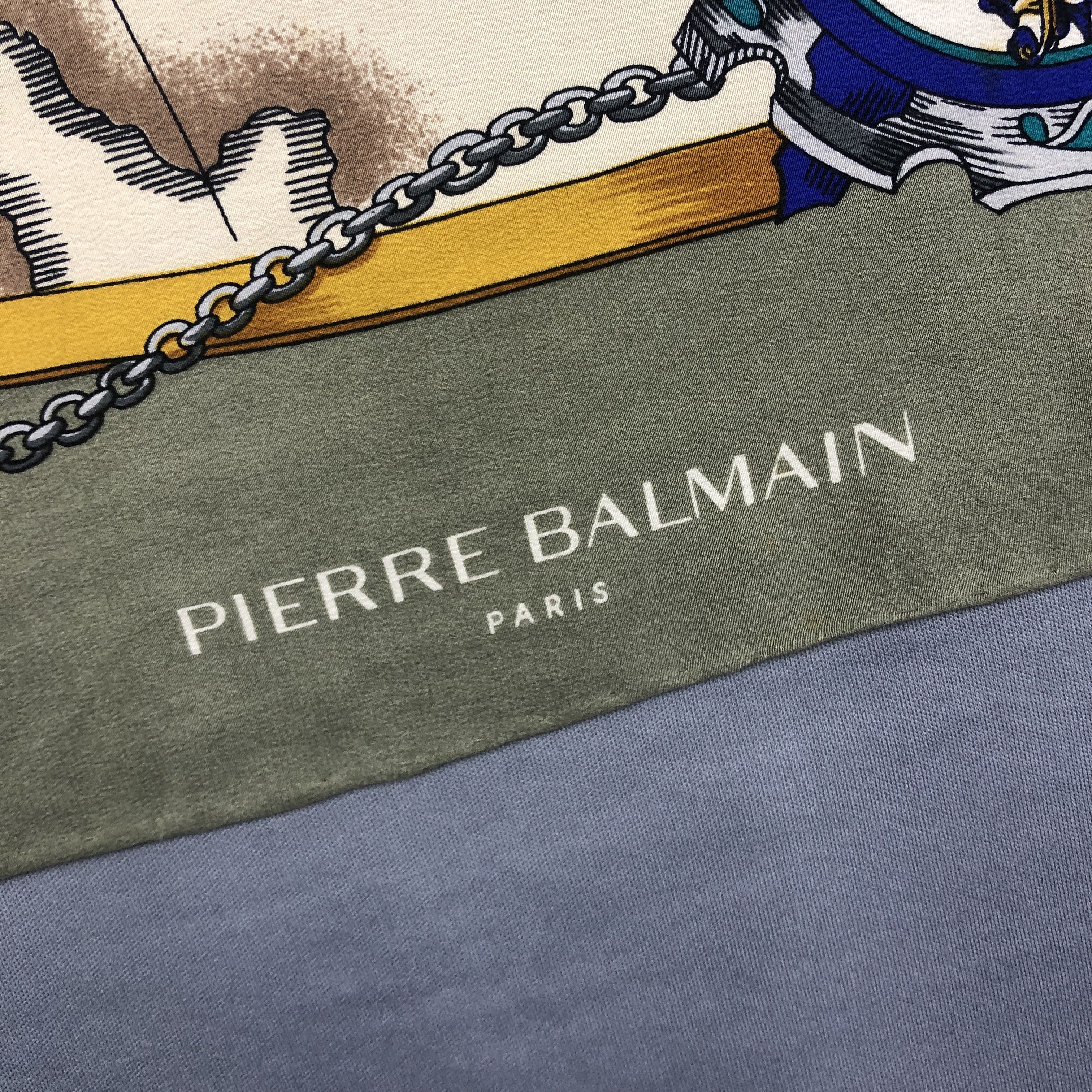 Pierre Balmain × Vintage Vintage Pierre Balmain SILK Scarf Twill Stole Wraps Scarves Size ONE SIZE - 20 Thumbnail