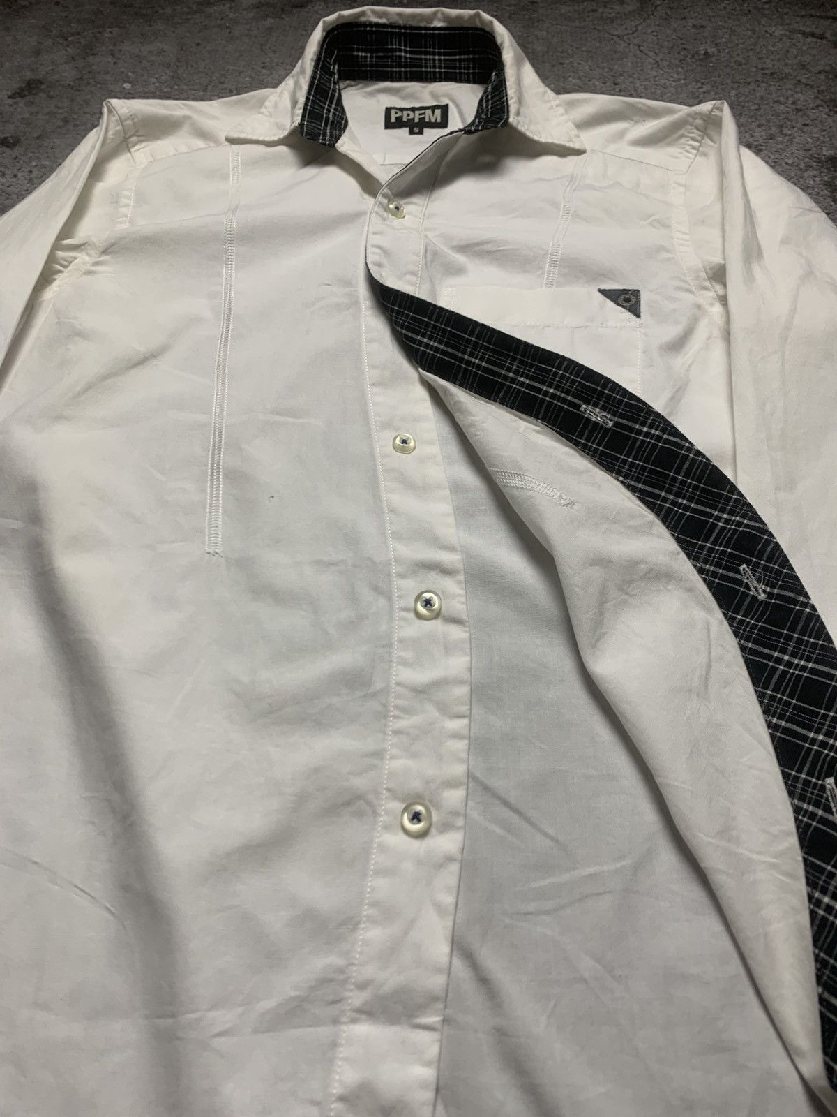 PPFM Asymetric PPFM SHIRT JAPANESE BRAND Size US S / EU 44-46 / 1 - 4 Thumbnail