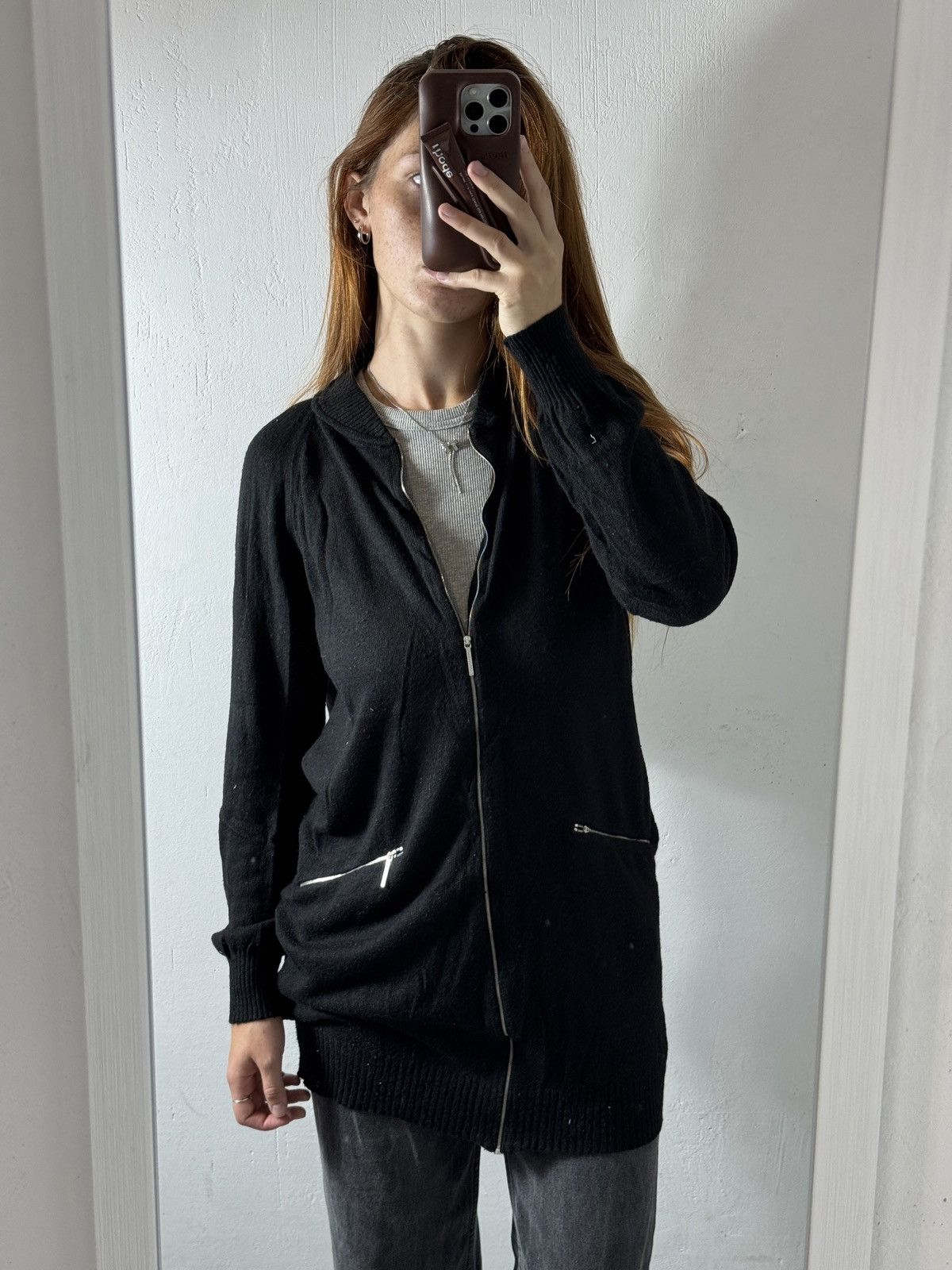 Cop Copine VINTAGE COP COPINE 2000s ZIP UP LONG CARDIGAN Size S / US 4 / IT 40 - 2 Thumbnail