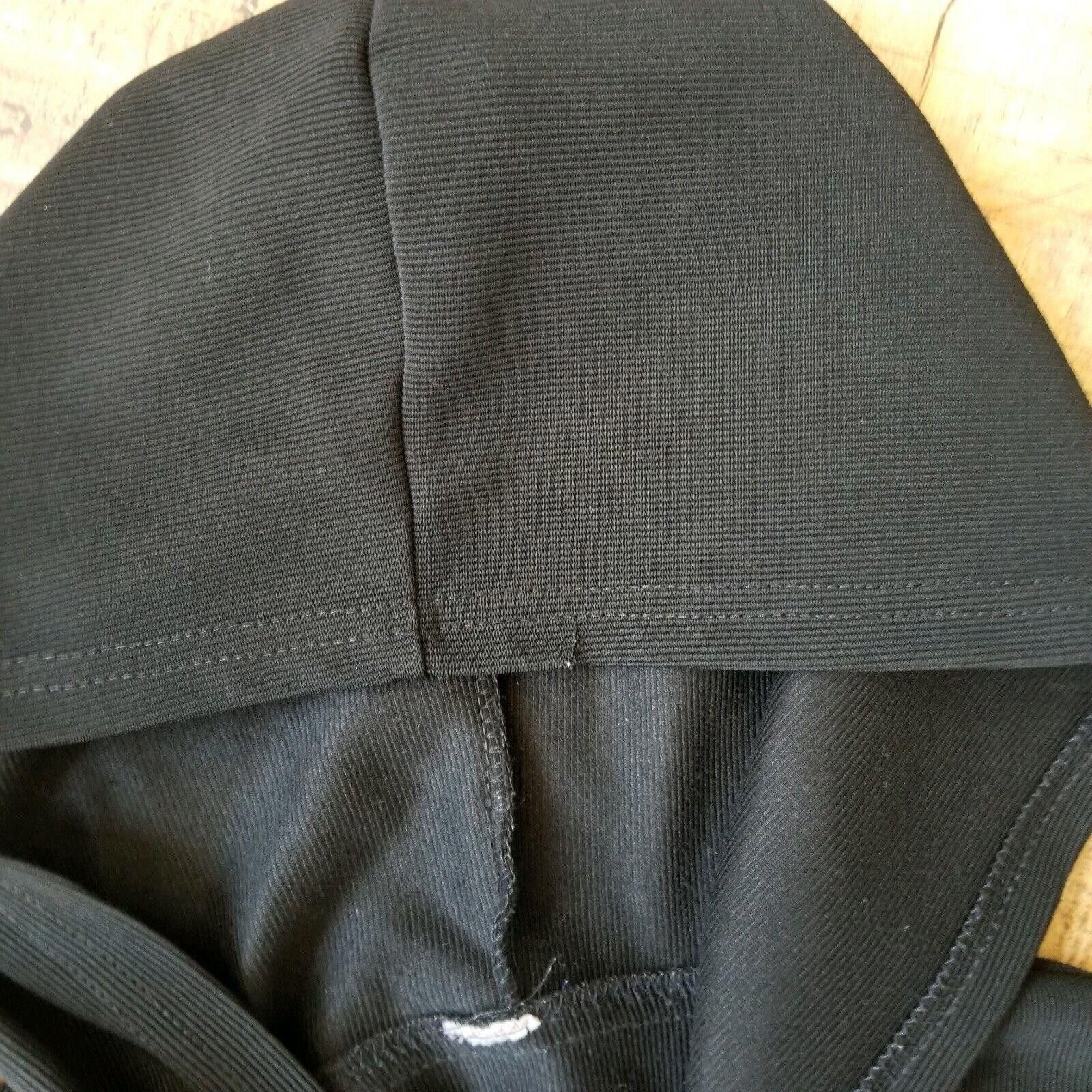 Designer Tommy Sports Jacket Womens LARGE black Hoodie 90's street Size L / US 10 / IT 46 - 3 Thumbnail