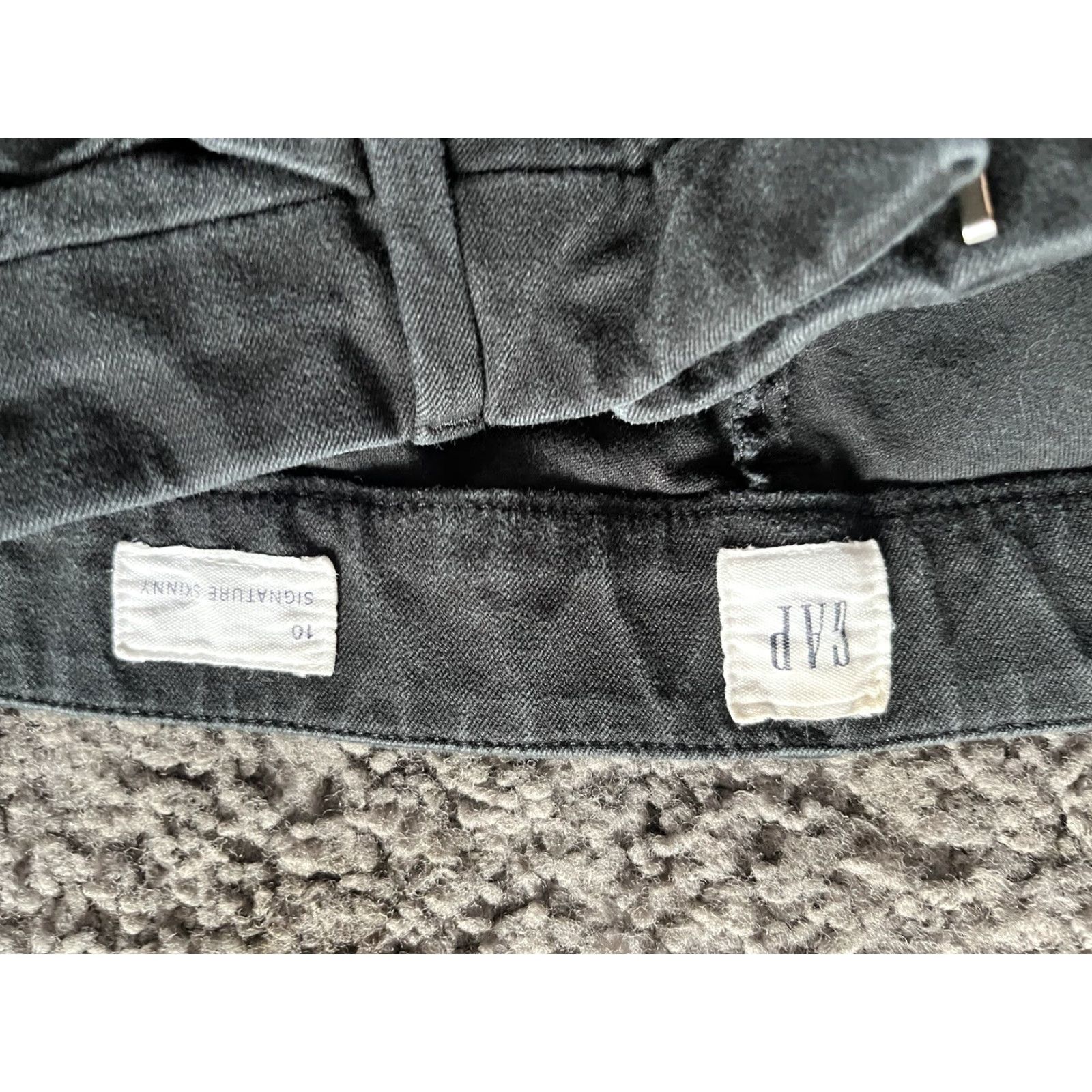 Gap Gap Pants Women's 10 Signature Skinny Ankle Black Stretch Denim Size 32" / US 10 / IT 46 - 5 Thumbnail