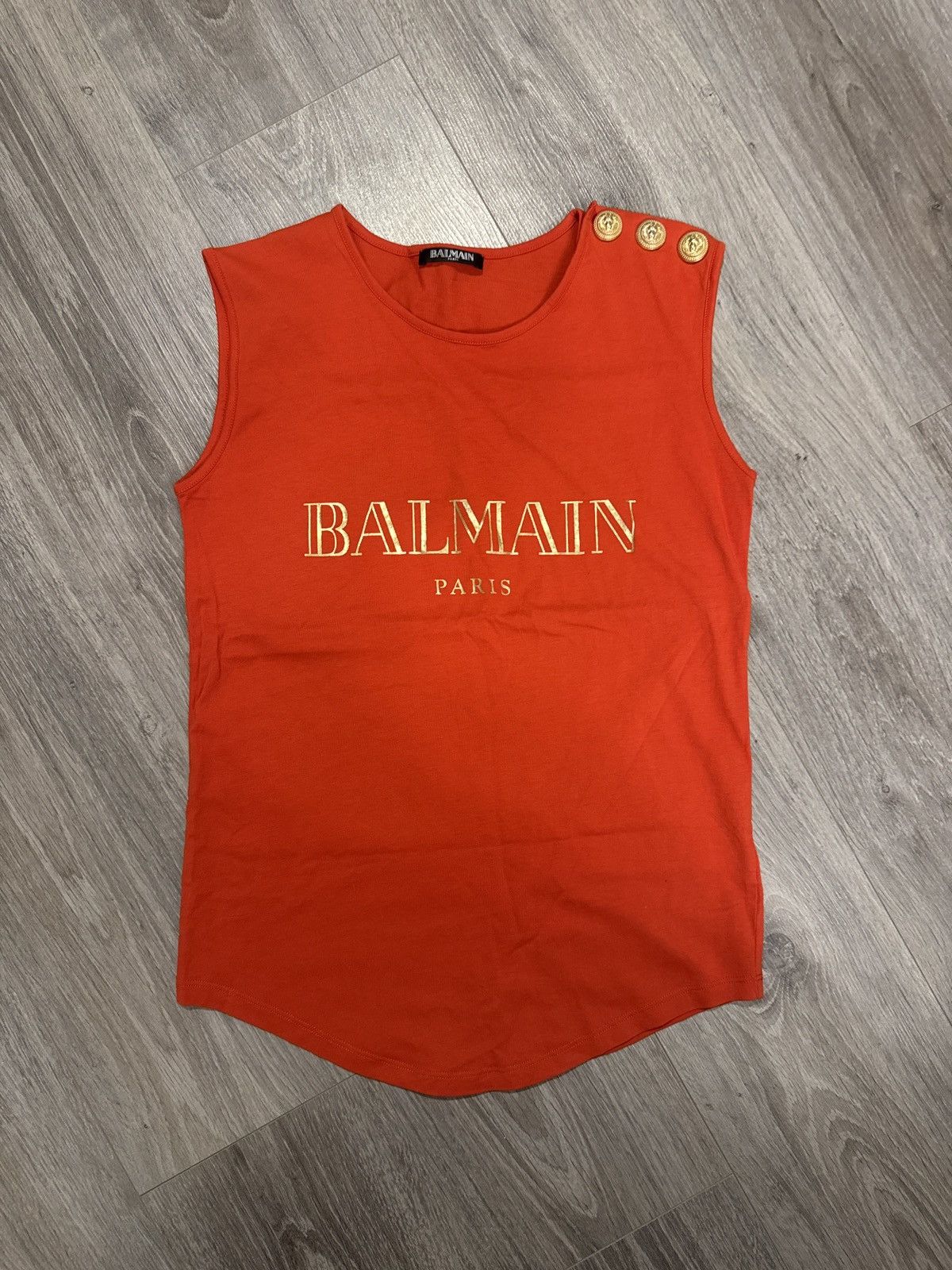 Pierre Balmain Pierre Balmain Logo Tanktop Size XXS / US 00 / IT 34 - 1 Thumbnail