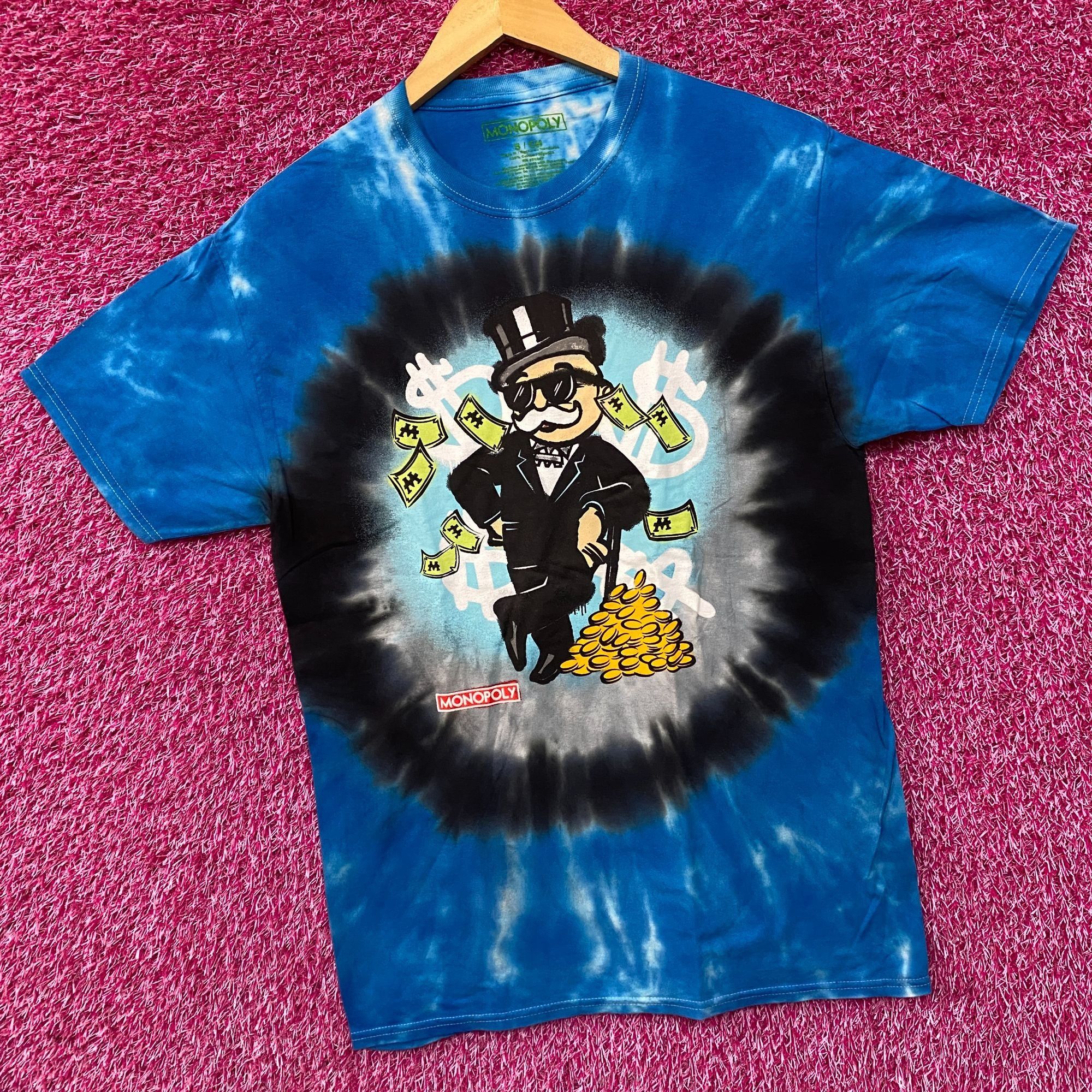 Other Monopoly Rich Uncle Pennybags Mr. Monopoly Tie Dye T-Shirt S Size US S / EU 44-46 / 1 - 3 Thumbnail