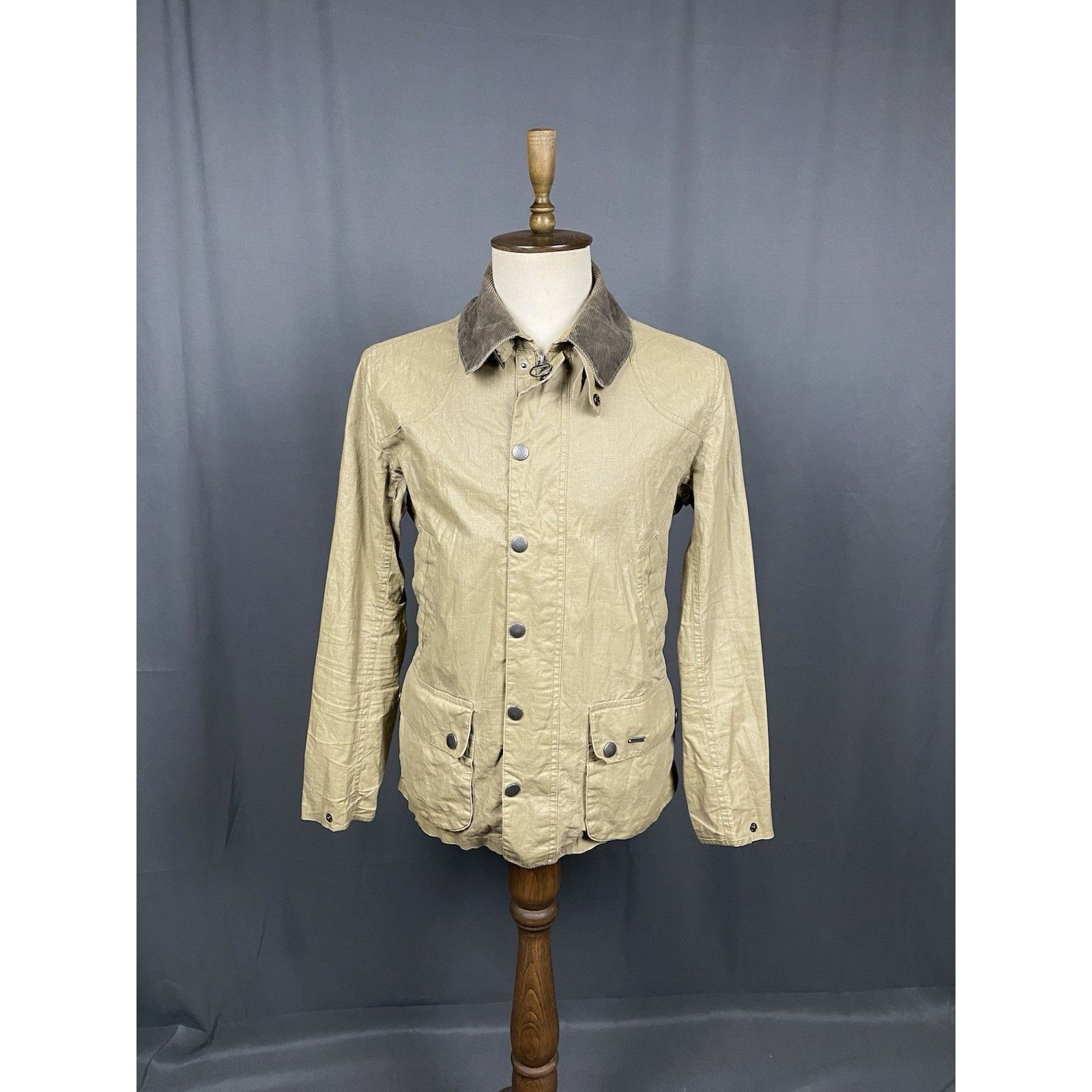 Barbour Barbour Seadale Men's Beige Linen Multipocket Motorcycle Jac Size US S / EU 44-46 / 1 - 3 Thumbnail