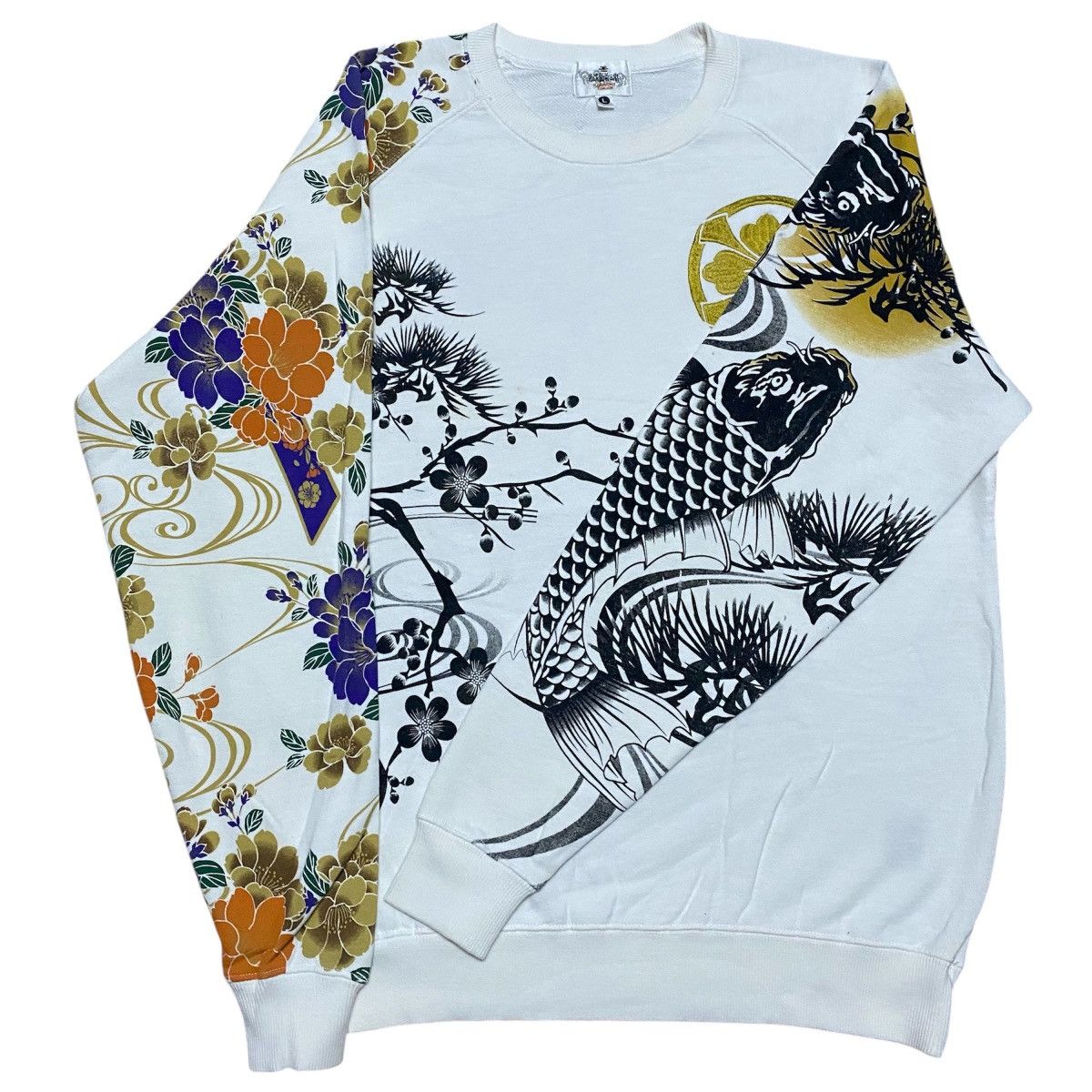 Karakuri Tamashii Rare‼️🔥Karakuri Tamashii Japan Fish Koi Sukajan Sweatshirt Size US M / EU 48-50 / 2 - 7 Thumbnail