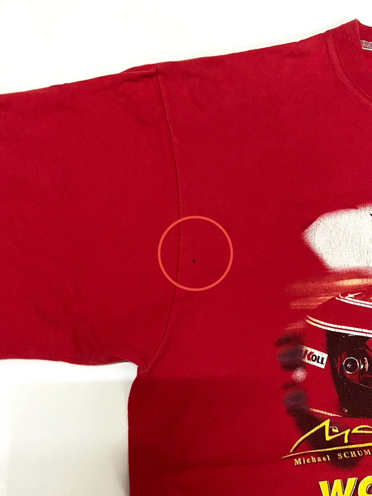 Japanese Brand MICHAEL SCHUMACHER WORLD CHAMPION SIGNED TEE Size US M / EU 48-50 / 2 - 8 Thumbnail