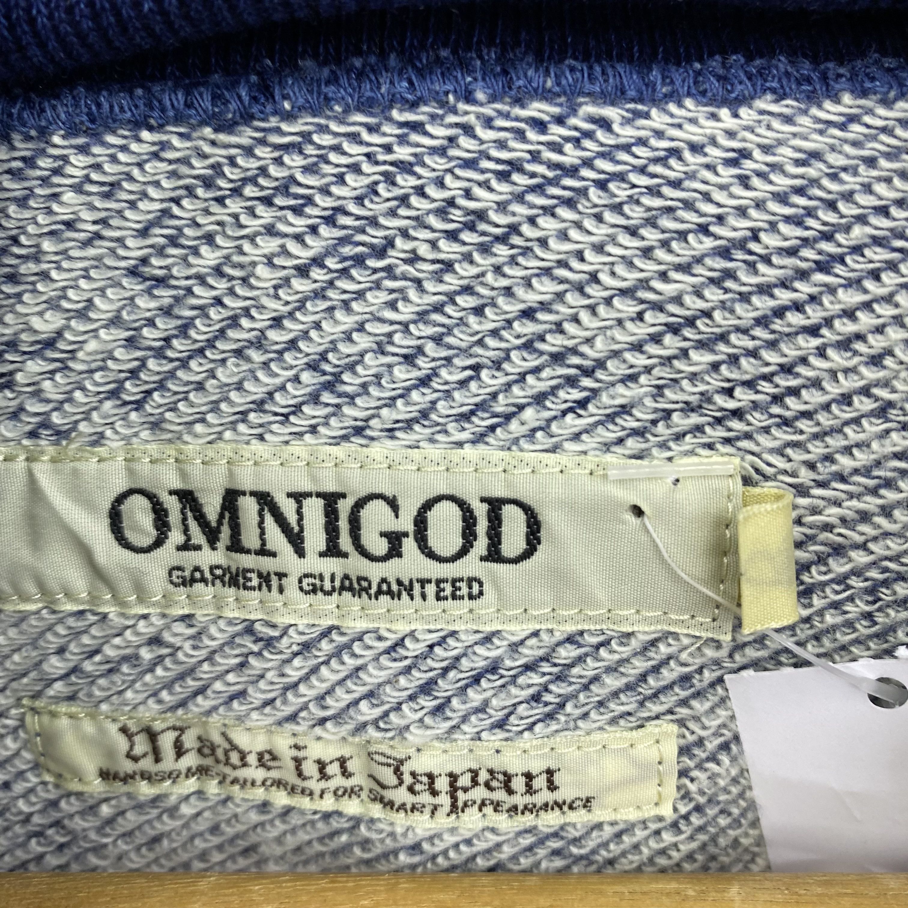 OMNIGOD Vintage Omnigod Sweater Denim Knitted Hoodie Sweatshirt Size US M / EU 48-50 / 2 - 7 Thumbnail