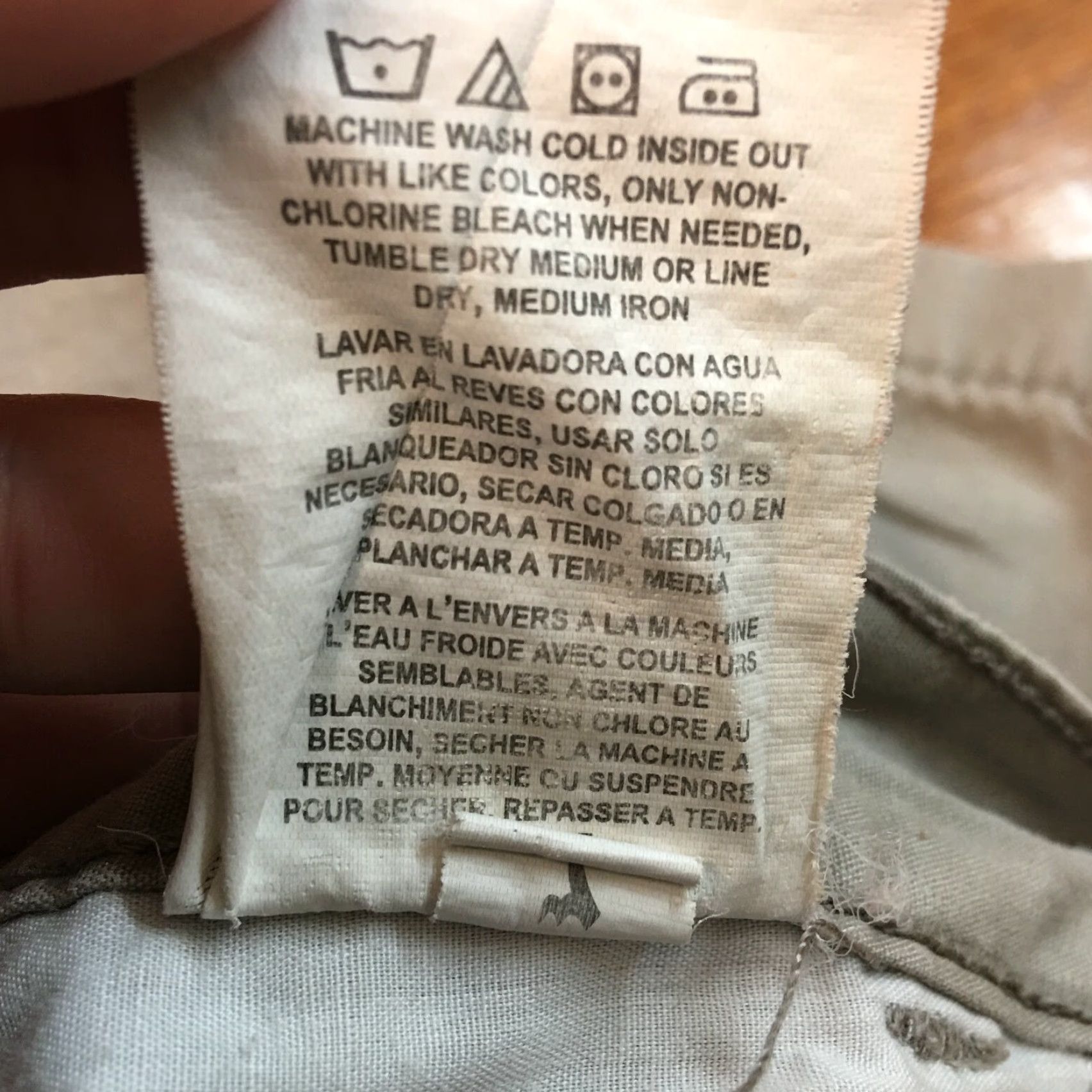 Wrangler WRANGLER Mens Regular Cargo Shorts High Rise 44 Tan 7 Inseam Denim 100% Cotton Casual Pockets Belt Loops Front Button Zipper Size US 32 / EU 48 - 5 Thumbnail