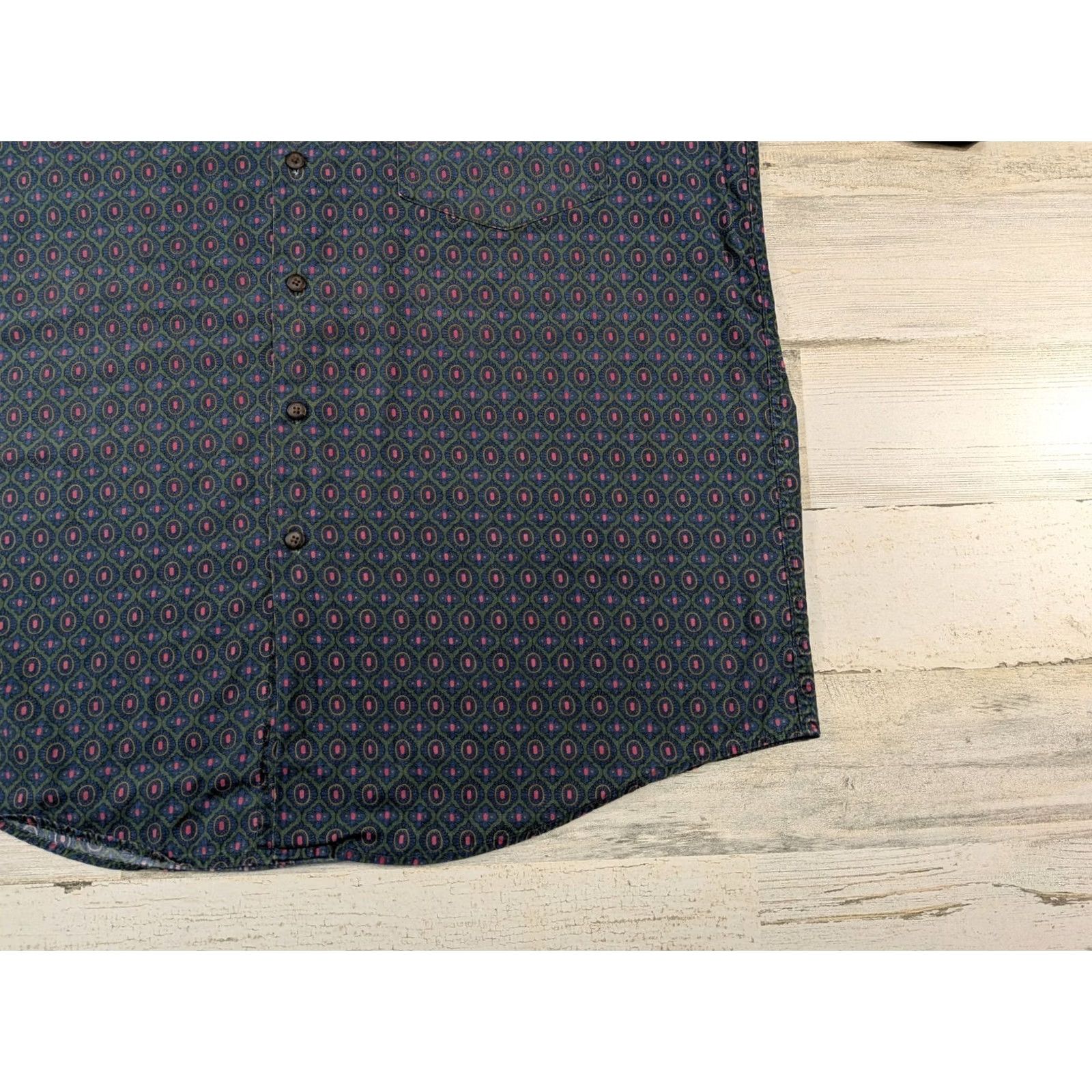 Gap VINTAGE Gap Shirt Mens Large Patterned Geometric Button-Down Shirt Size US L / EU 52-54 / 3 - 7 Thumbnail