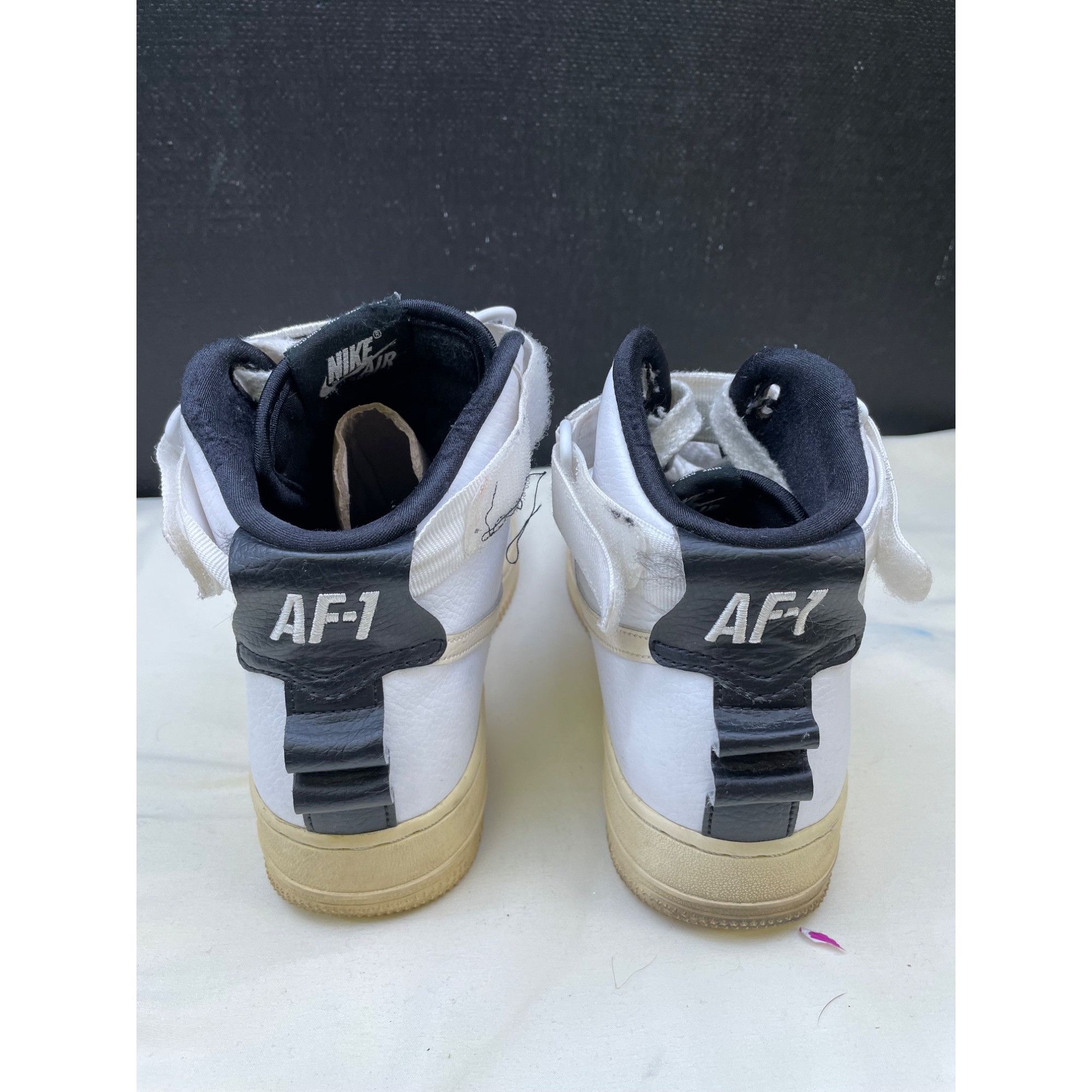 Nike Nike Air Force 1 Womens White Beige Sneakers Shoes Size 8 SK Size US 8 / IT 38 - 3 Thumbnail