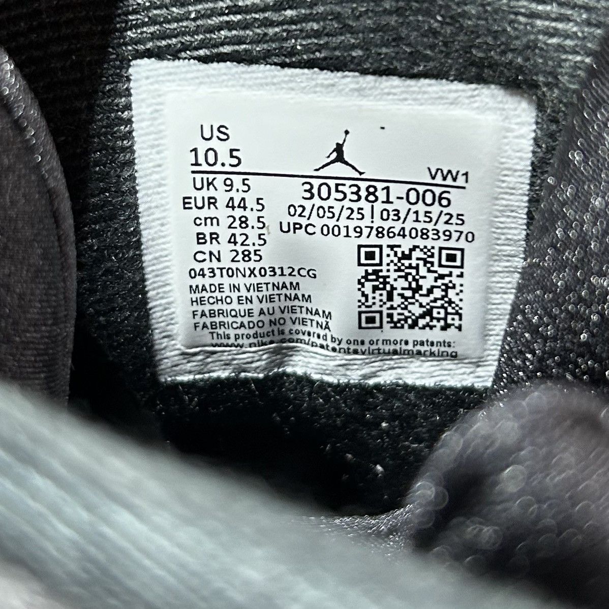 Jordan Brand Nike Air Jordan 8 Retro Aqua 2025 305381-006 10.5 NEW Size US 10.5 / EU 43-44 - 6 Thumbnail