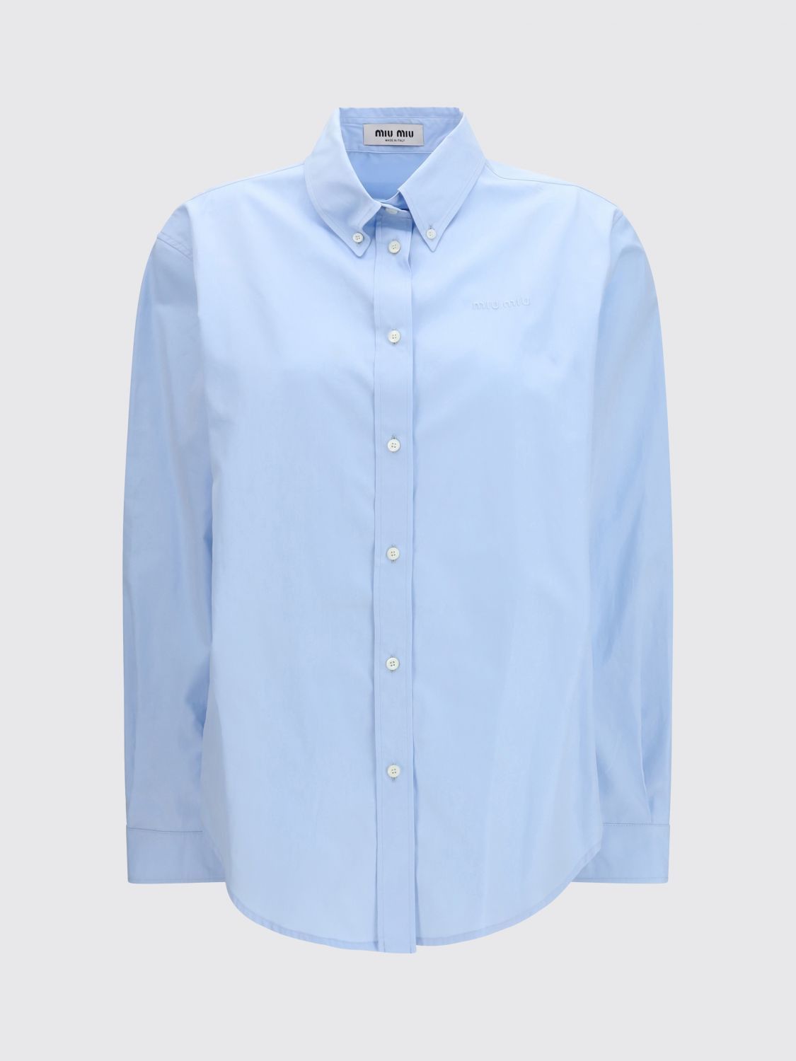 Miu Miu Miu Miu Shirt Woman Gnawed Blue Size S / US 4 / IT 40 - 1 Preview