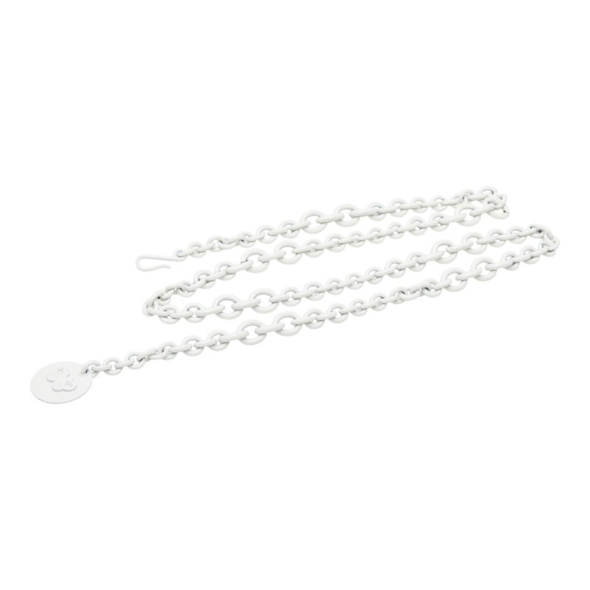Bottega Veneta Bottega Veneta Logo Chain Belt, Light Gray Enamel Metal, Women's. Size ONE SIZE - 1 Thumbnail