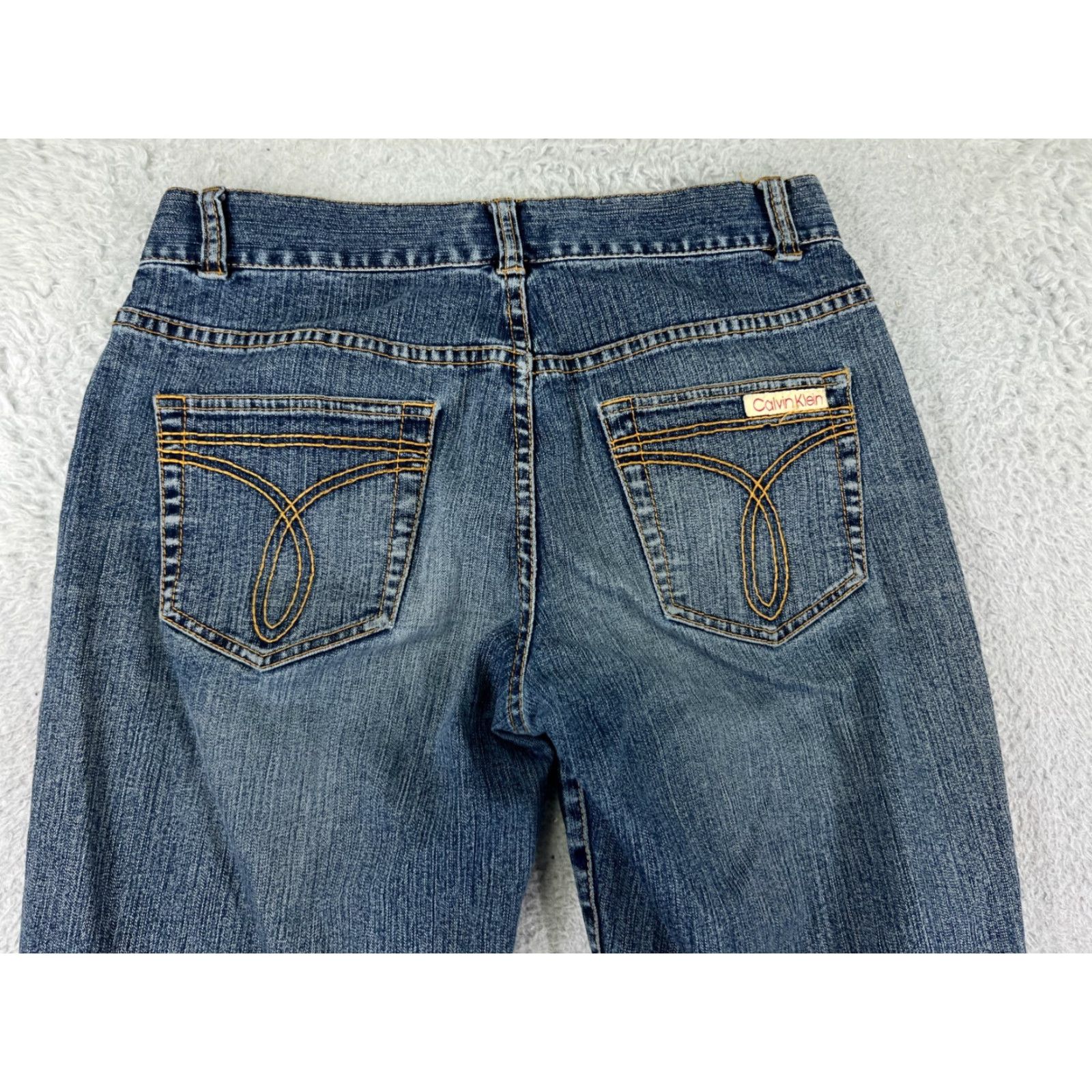 Calvin Klein Calvin Klein Jeans Women 3 Blue Denim Bootcut Retro Casual Medium Wash Size 27 Size 26" / US 2 / IT 38 - 3 Thumbnail