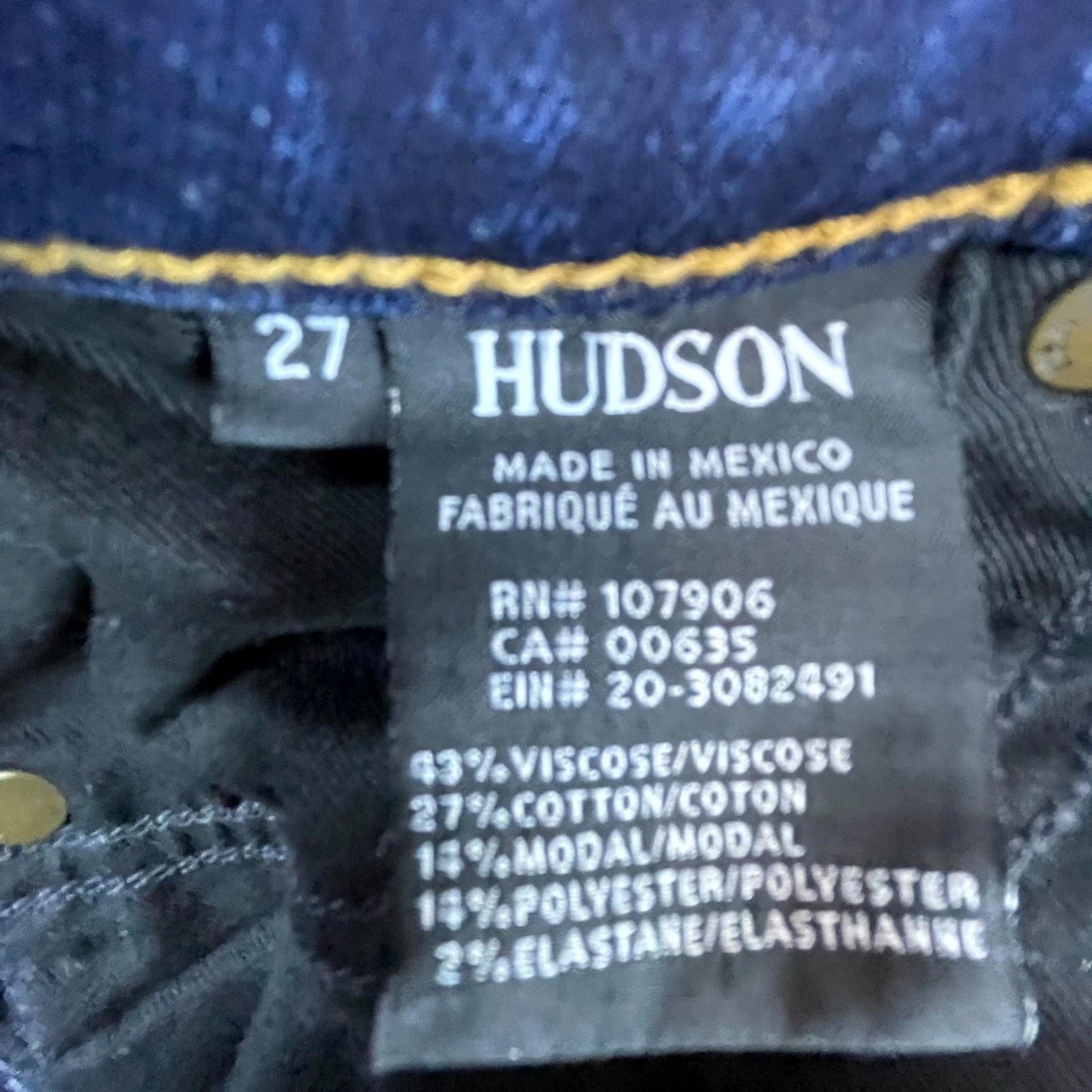 Hudson Hudson Jeans Womens 27 Blue Ciara High Rise Super Skinny Size 27" / US 4 / IT 40 - 3 Thumbnail