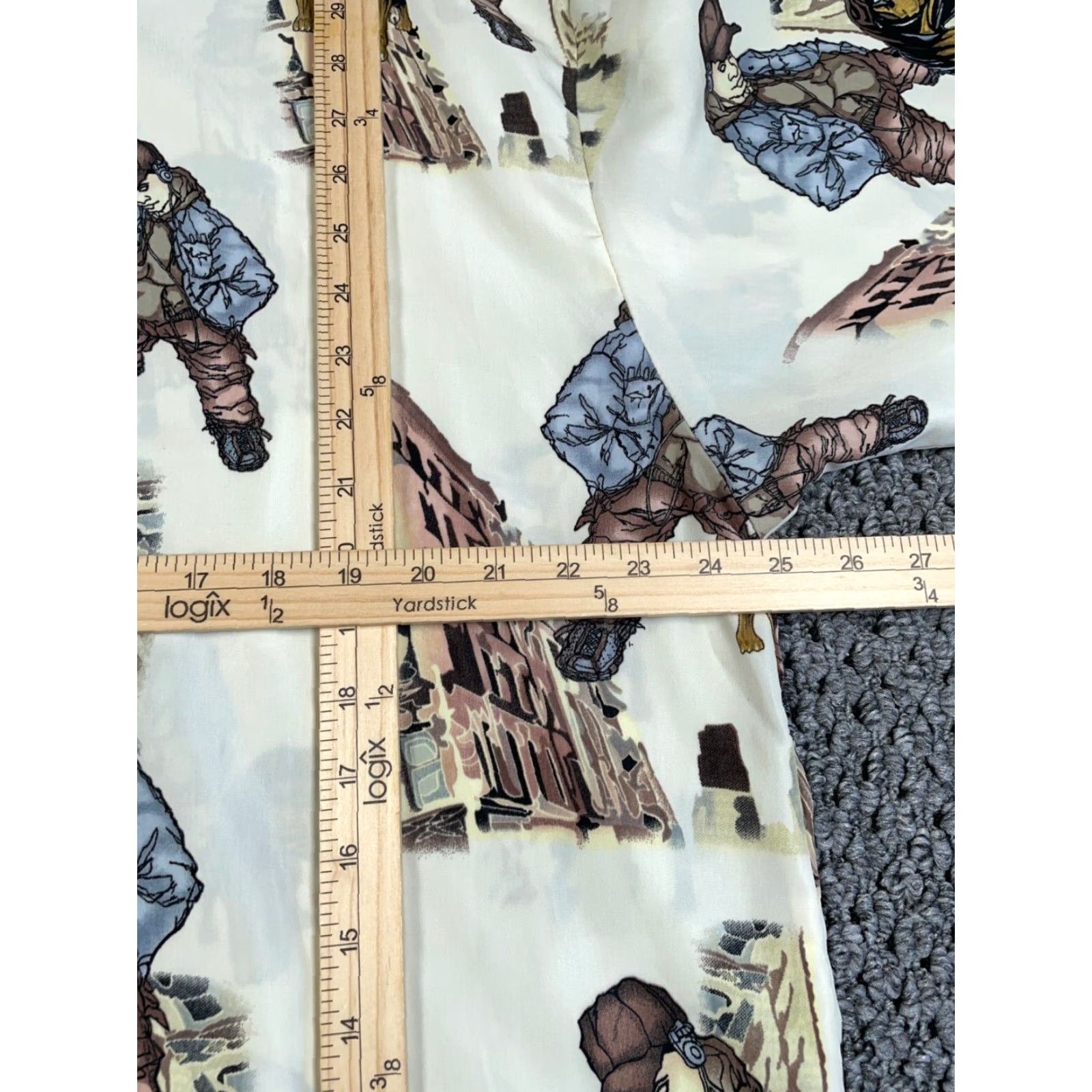 Vintage VTG Vintage Yes Brand Vintage Y2K Up Roc Rottweiler Pattern Shirt Adult Large Ivory AOP Streetwear Hip Hop Size US L / EU 52-54 / 3 - 7 Thumbnail