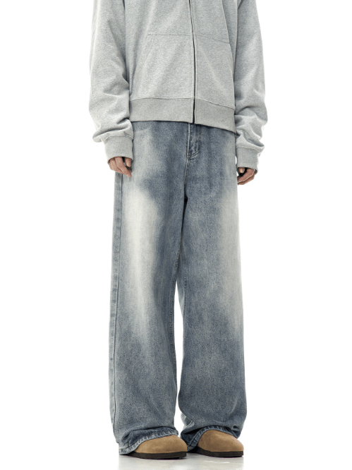 Japanese Brand American cow retro trend washed simple loose jeans Size US 32 / EU 48 - 2 Thumbnail
