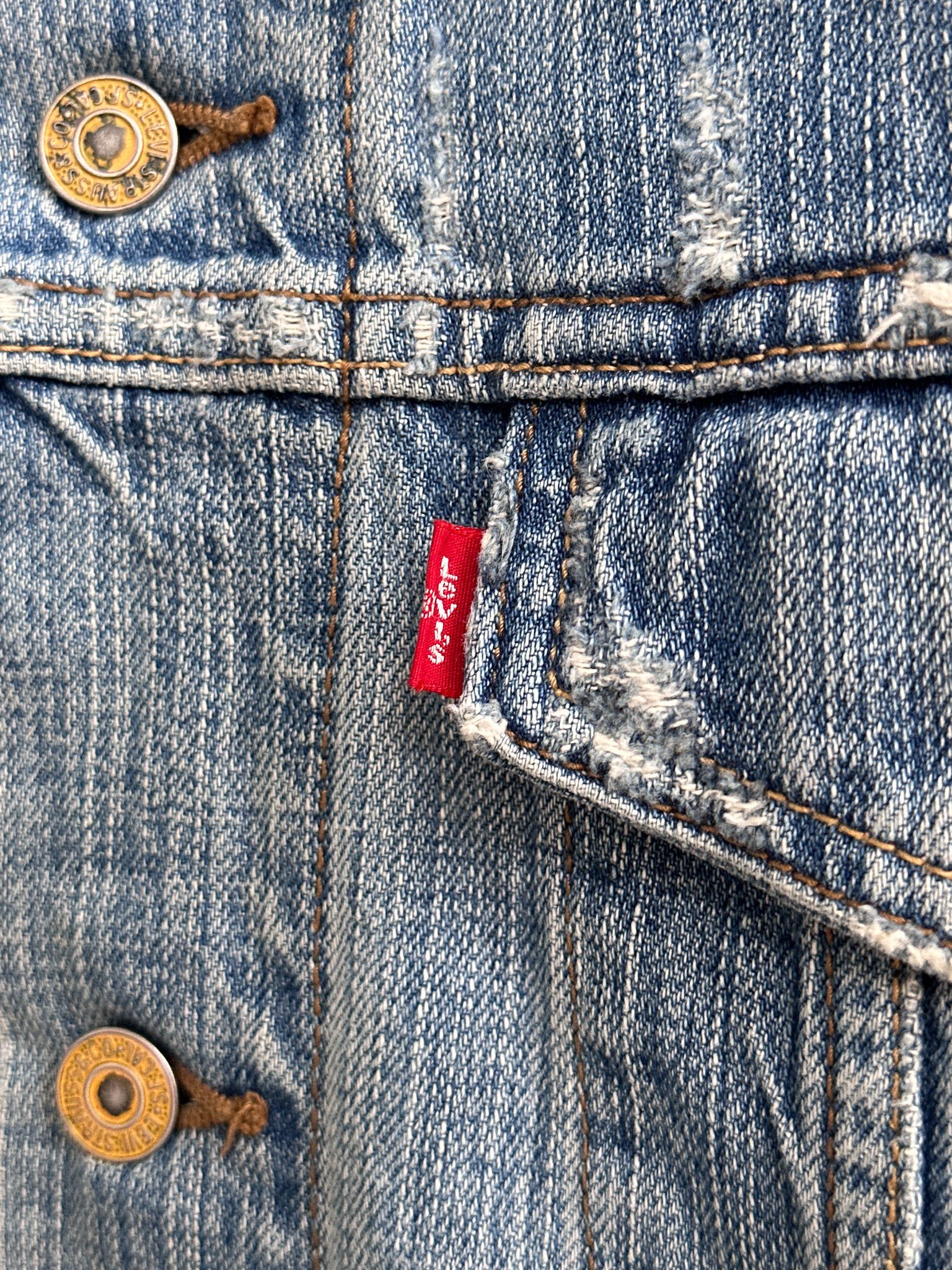 Levi's Vintage Levi's Denim Jeans Trucker Jacket Size US XL / EU 56 / 4 - 6 Thumbnail
