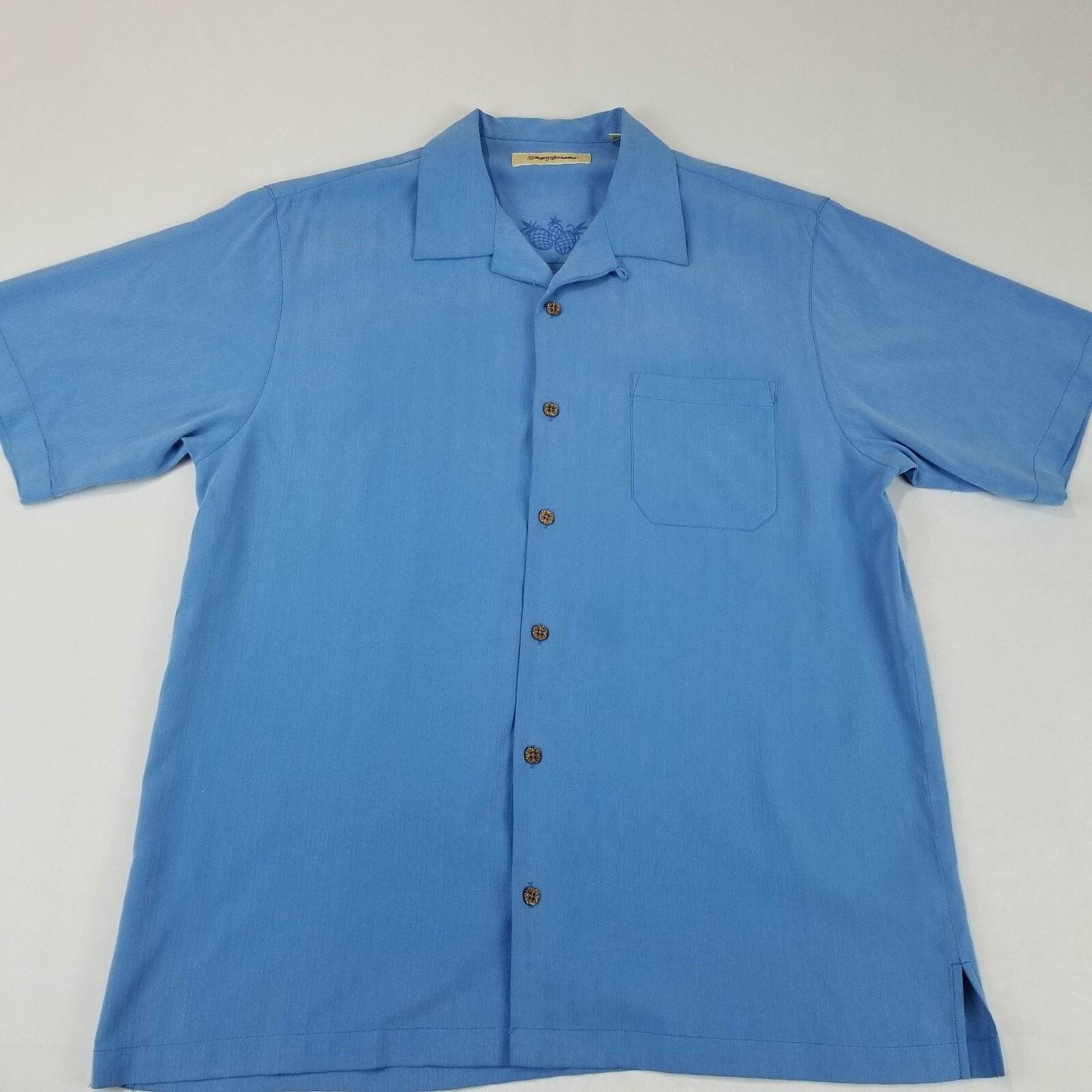 Tommy Bahama TOMMY BAHAMA Shirt Mens Large Silk Twill Loop Collar Camp Size US L / EU 52-54 / 3 - 1 Thumbnail