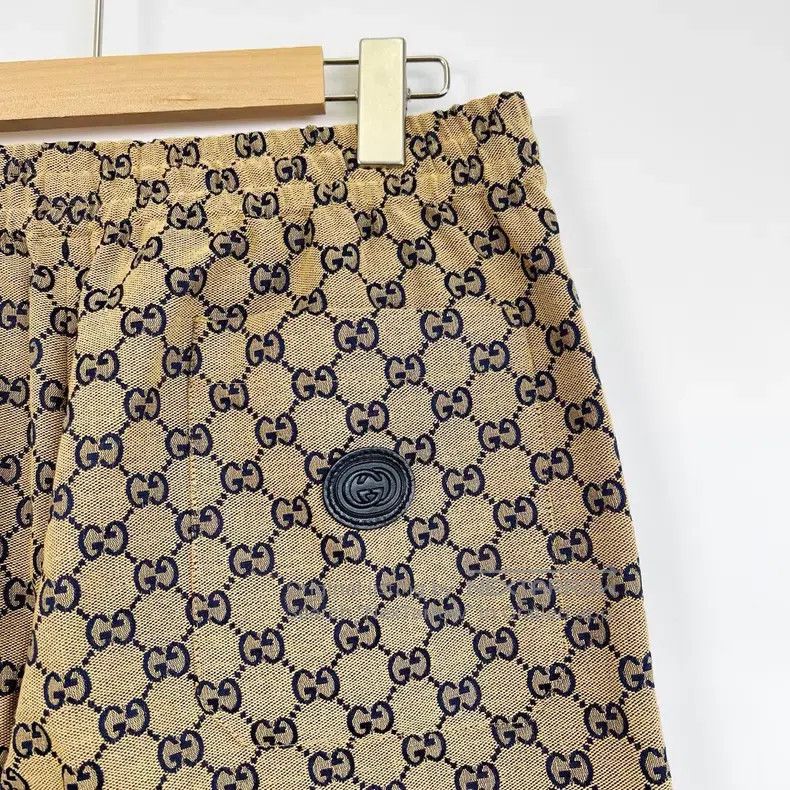 Gucci Gucci Beige double G-shaped full-printed tie-up mid-waist Size US 30 / EU 46 - 5 Thumbnail