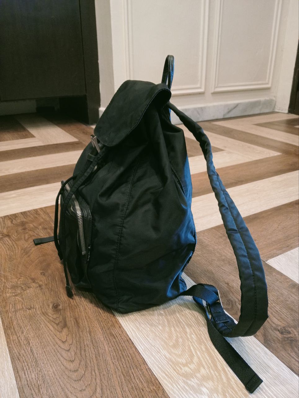 agnes b. AGNES B. VOYAGE VINTAGE BACKPACK - BLACK Size ONE SIZE - 4 Thumbnail