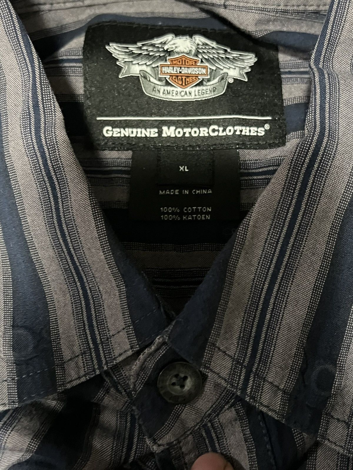 Harley Davidson × Vintage Embroidered Harley Davidson Button Up Shirt Size US XL / EU 56 / 4 - 6 Thumbnail