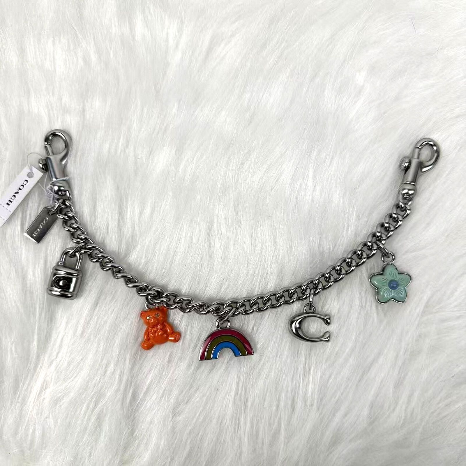 Coach Coach Silver Swagger Chain With Charms CW662 NWT Size ONE SIZE - 2 Thumbnail