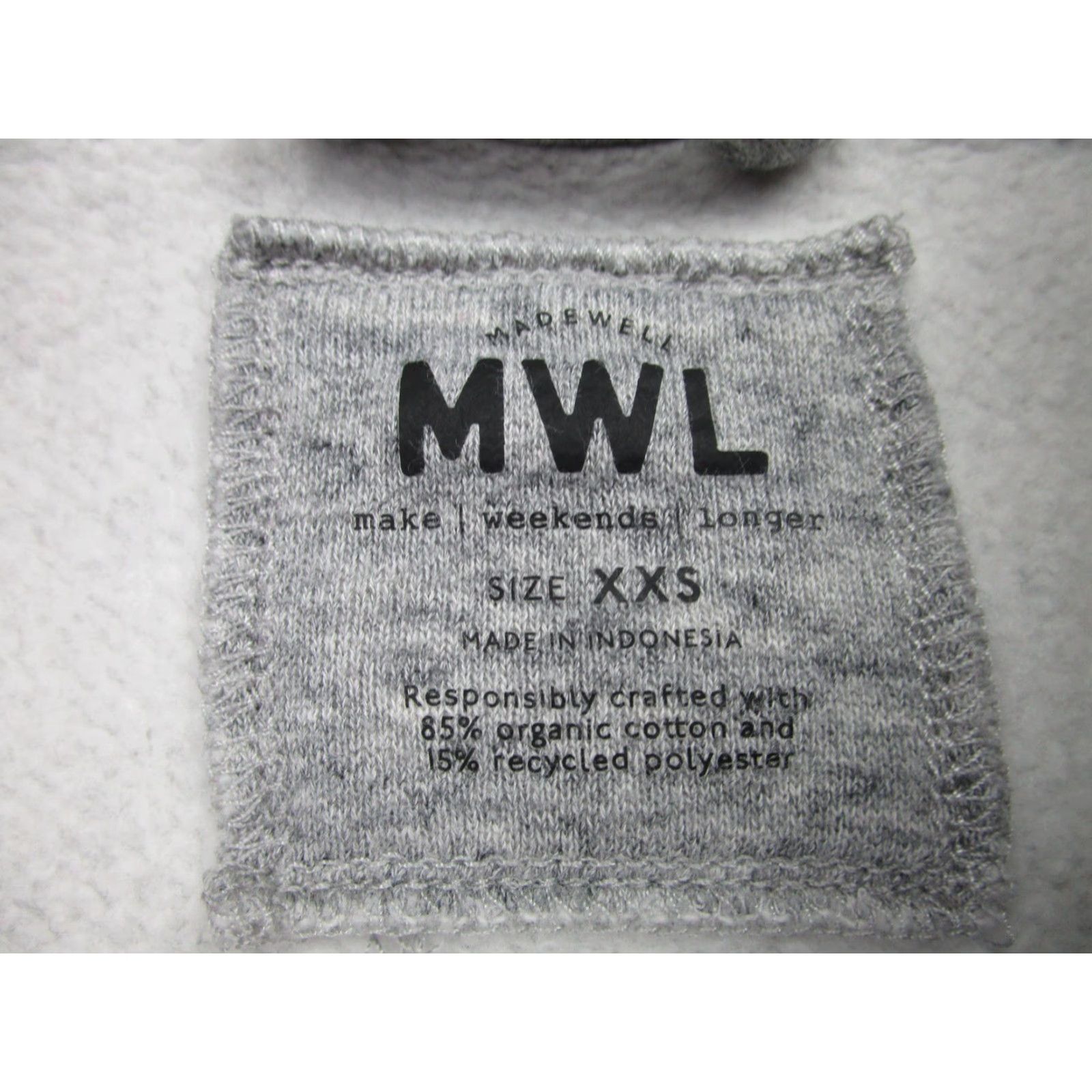 Madewell Madewell MWL Cardigan XXS Women Open Front Gray Organic Cotton Recycled Blend Knit Sweater Solid Casual Travel Size XXS / US 00 / IT 34 - 3 Thumbnail