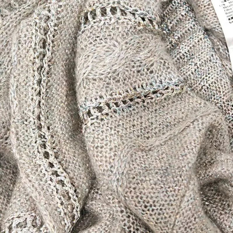 Valentino Valentino Gray Wool Cropped Sweater for Women . Size S / US 4 / IT 40 - 8 Thumbnail
