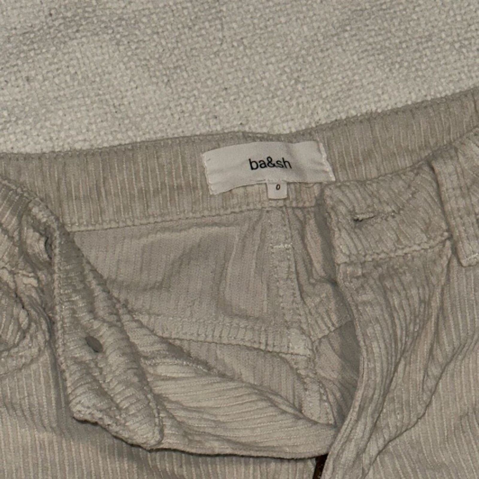 ba&sh Bash Corduroy Ecru Women’s Pants | Sz 2 Size 26" / US 2 / IT 38 - 4 Thumbnail