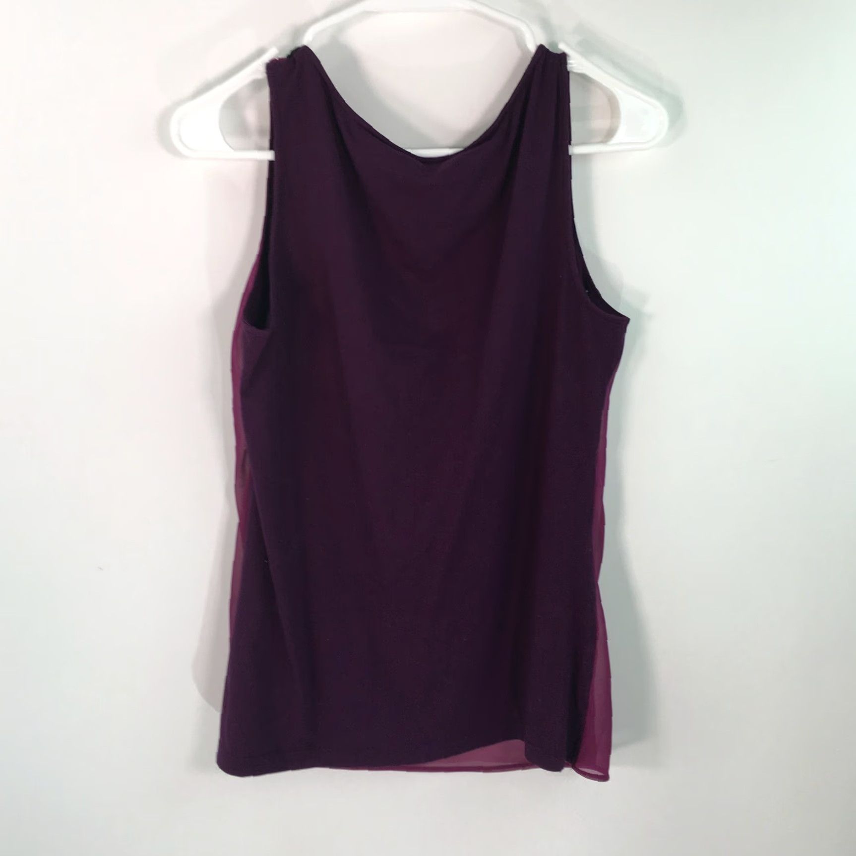 Ann Taylor Ann Taylor Womens Casual Scoop Neck Purple Tank Camisole Size XS - Elegant Sleeveless Top Size XS / US 0-2 / IT 36-38 - 2 Thumbnail