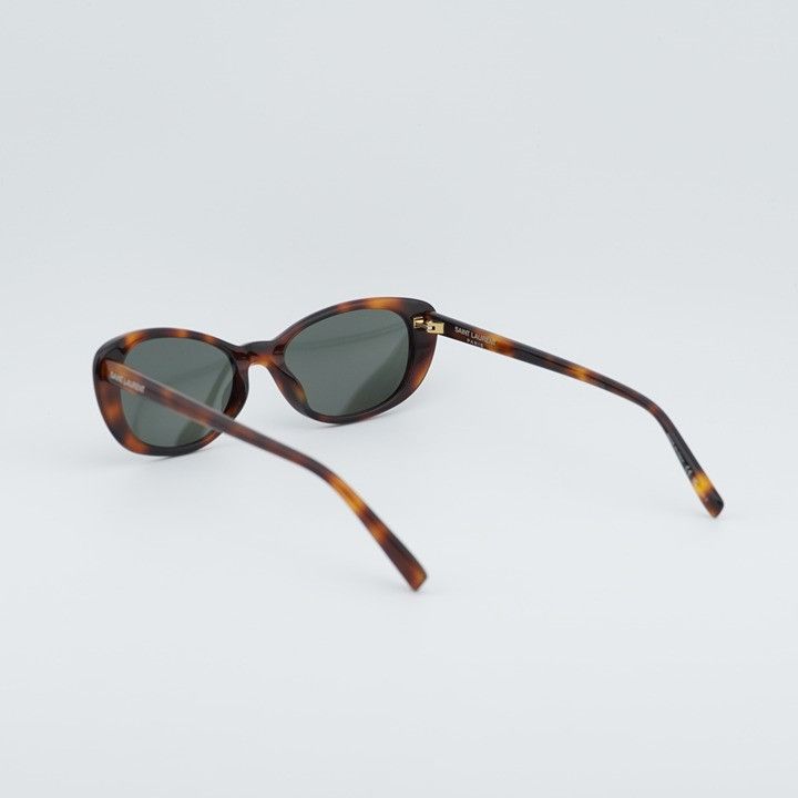 Saint Laurent Paris Saint Laurent SL822 002 Sunglasses Havana Cat Eye Frame Size ONE SIZE - 4 Thumbnail