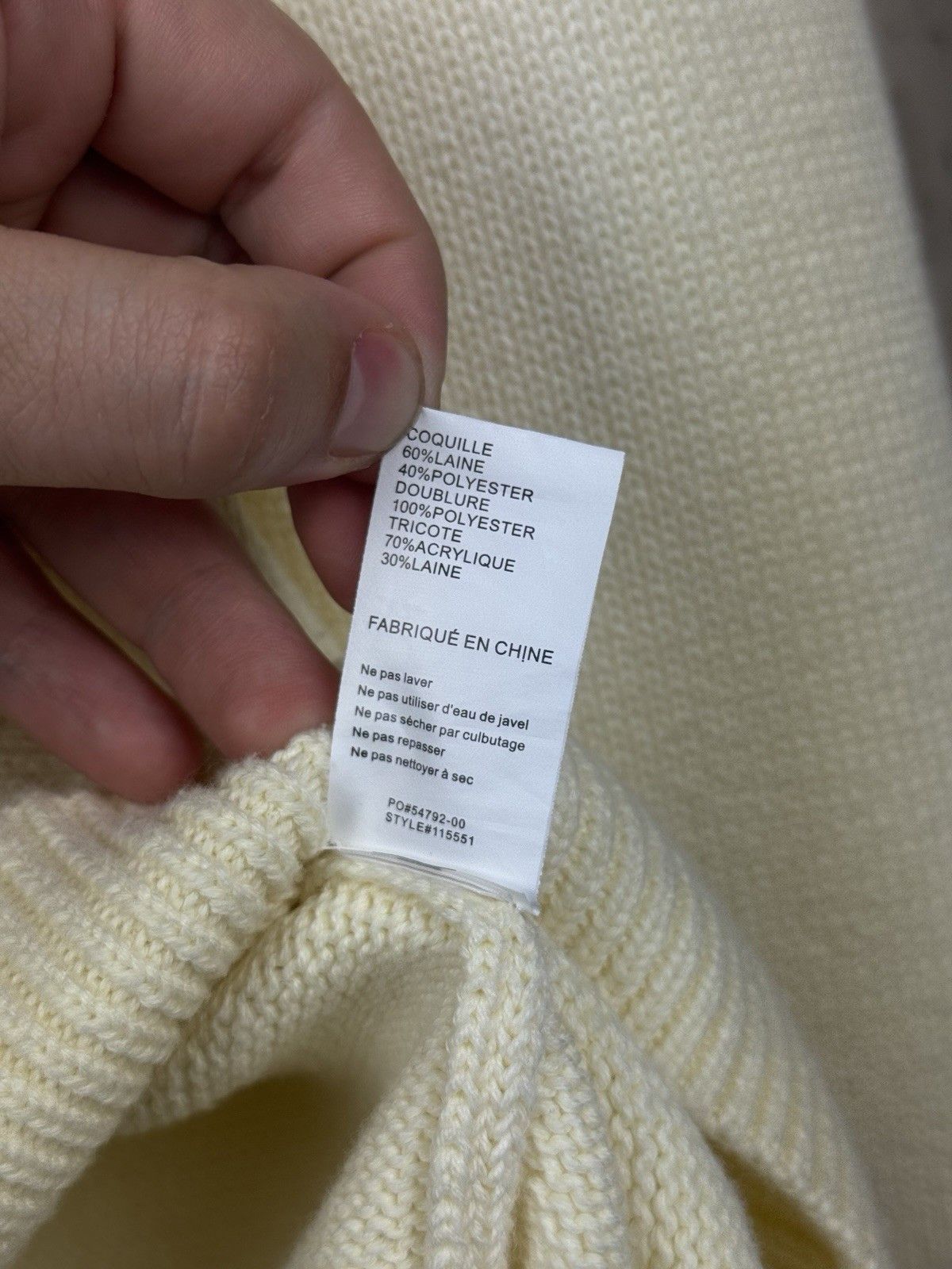 Stussy Gothic Sweater Stussy Cream White Swirl Knit Sweater Wool Size US XL / EU 56 / 4 - 10 Thumbnail