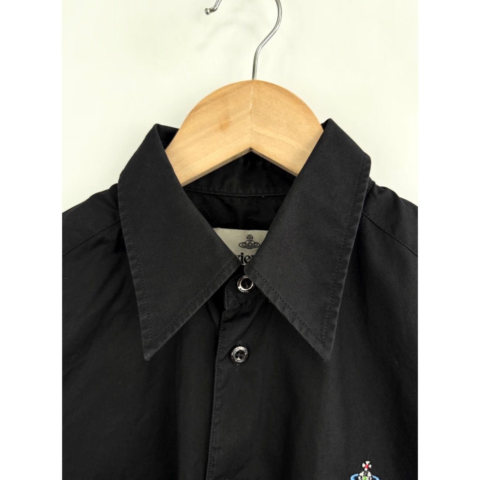 Vivienne Westwood Vivienne Westwood Shirt Mens Button-Up Long Sleeve Black 44 Retro Y2K Luxury Rare Color Black Size US XXL / EU 58 / 5 - 7 Thumbnail
