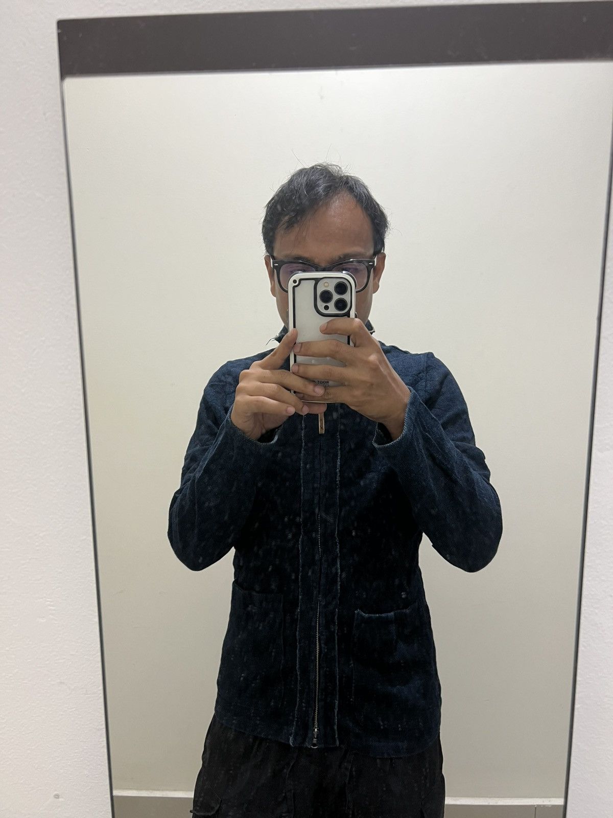 45rpm Japan Indigo Dyed Full Zipper Pullover Two Pocket Sweater Size US S / EU 44-46 / 1 - 8 Thumbnail
