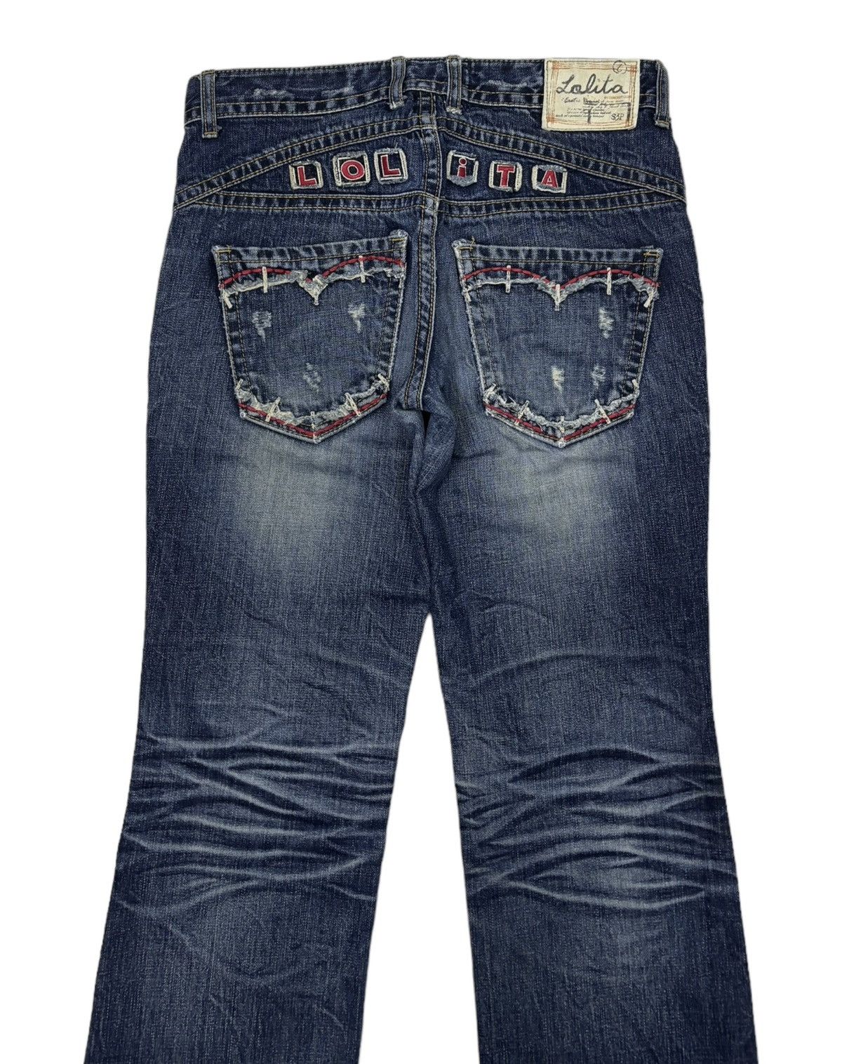If Six Was Nine × Japanese Brand × Le Grande Bleu (L.G.B.) RARE🔥LOLITA DISTRESS RIPS DENIM JEANS HYPE Size US 32 / EU 48 - 6 Thumbnail