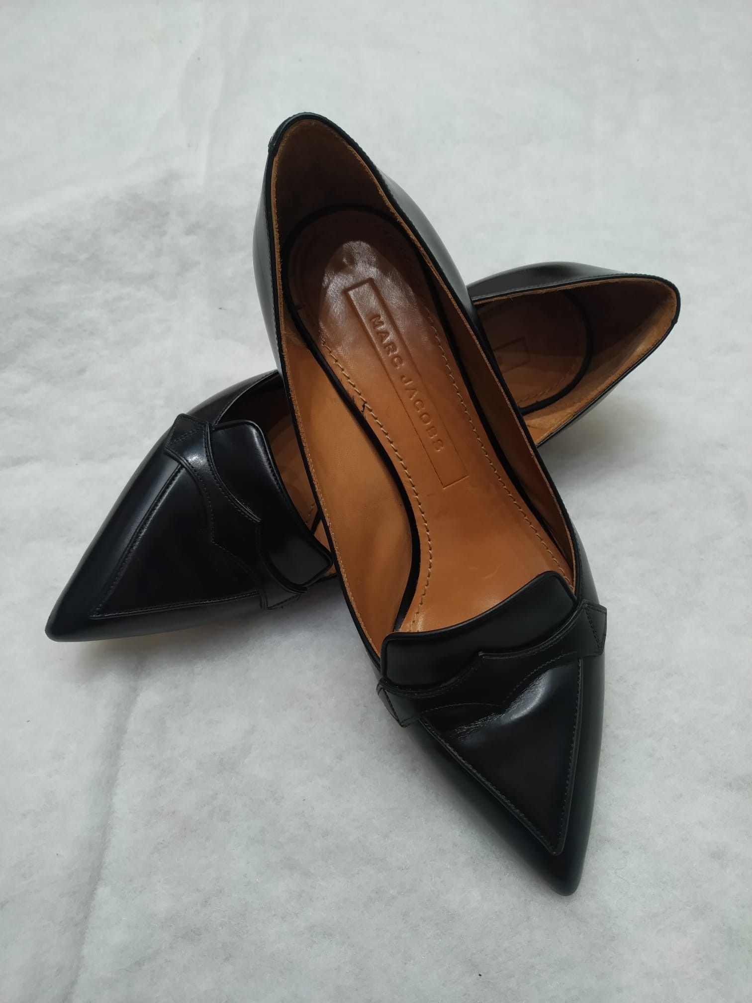 Marc Jacobs Black formal leather heels Marc Jacobs leather US 8 / 38,5 Size US 7.5 / IT 37.5 - 1 Thumbnail