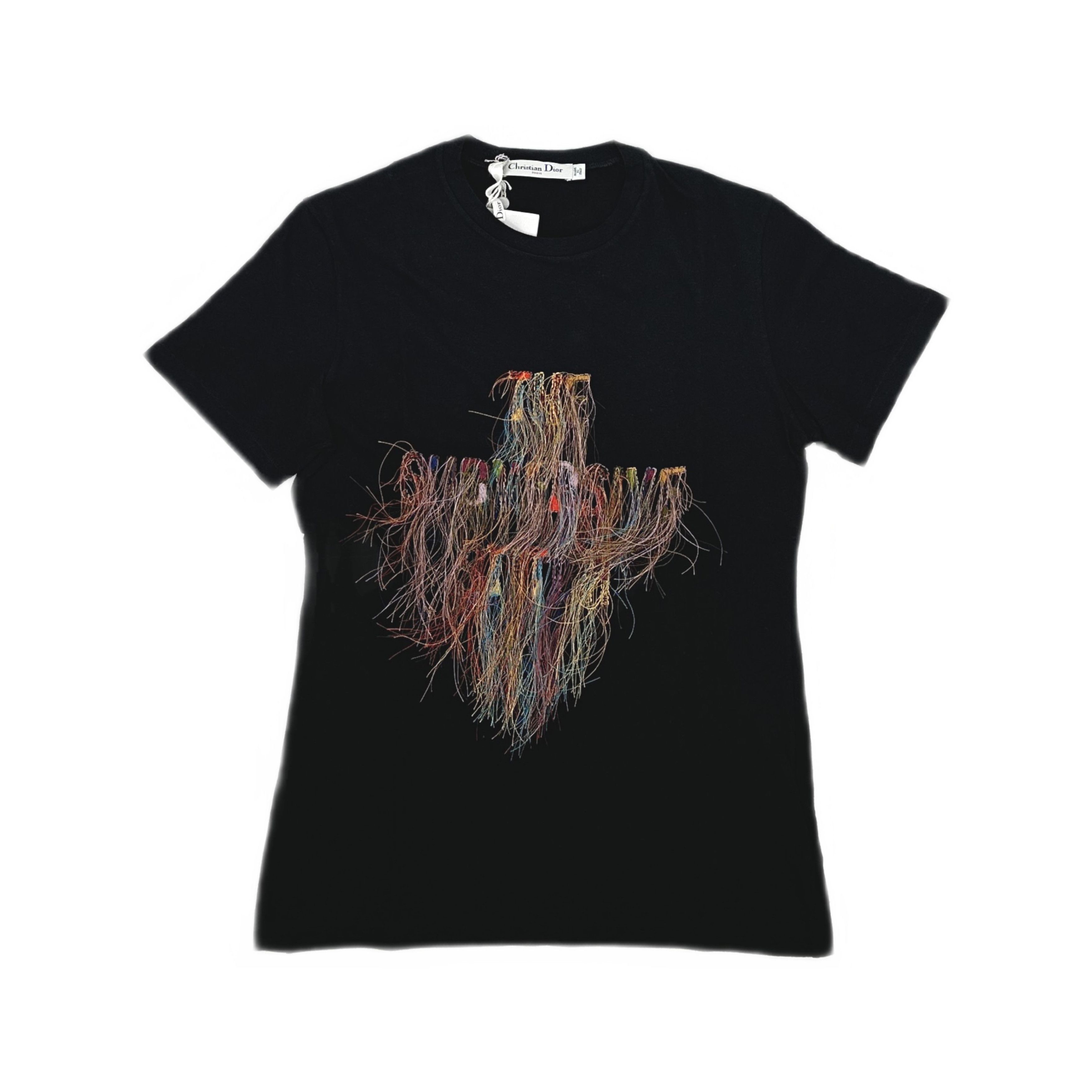 Dior Christian Dior J'ADORE T-Shirt Black Short Sleeve Size 36