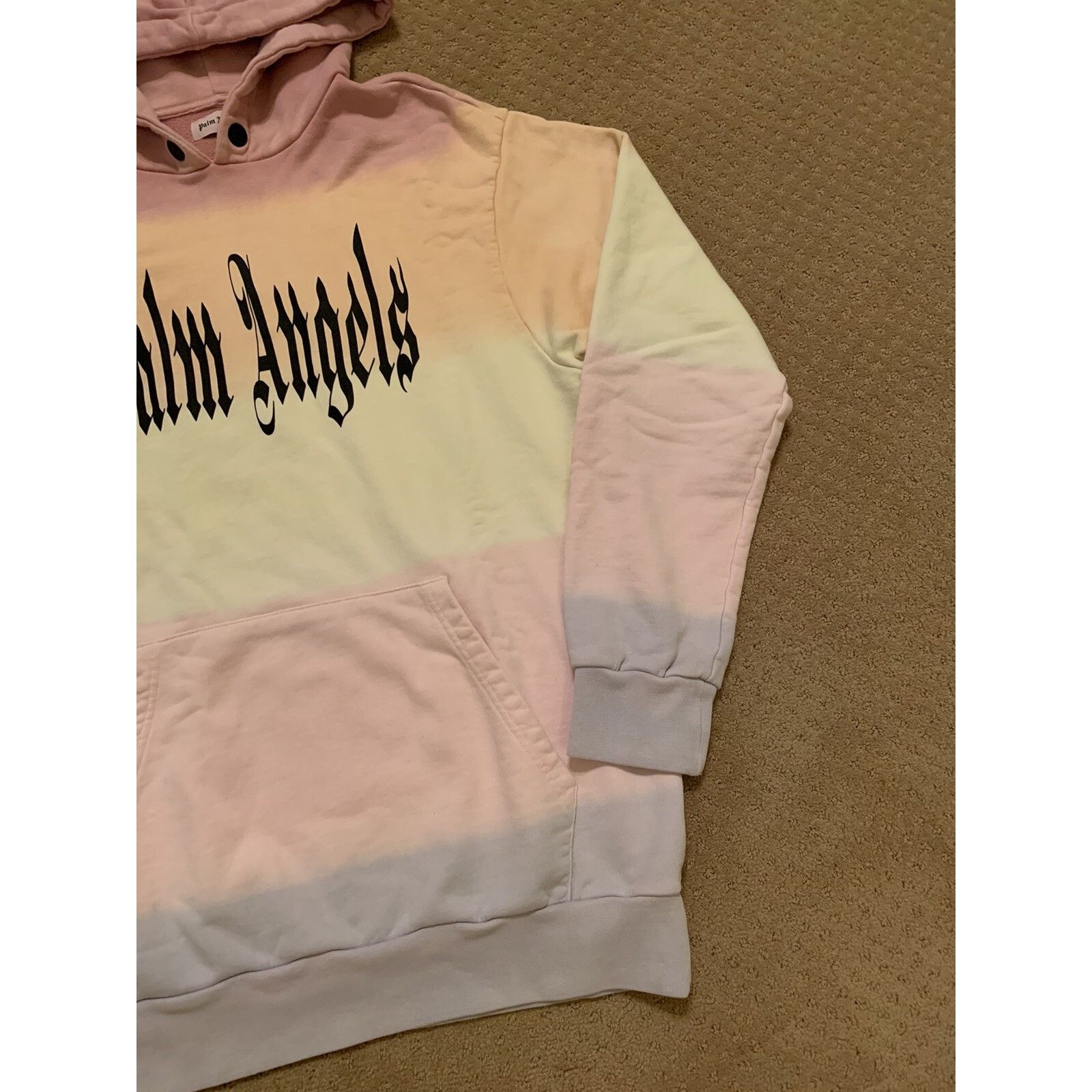 Palm Angels Palm Angels Gothic Multicolor Rainbow Hoodie Sweatshirt Medi Size US M / EU 48-50 / 2 - 3 Thumbnail