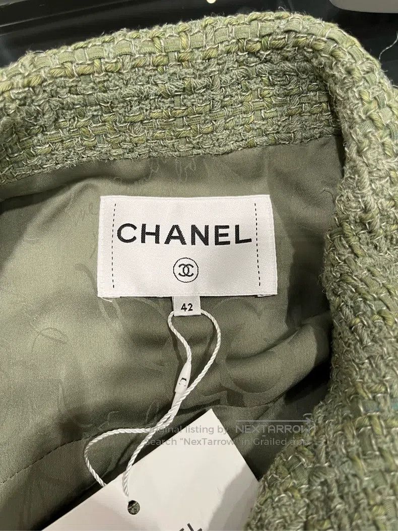 Chanel Chanel Cuban Series Green Zippered Coat Size M / US 6-8 / IT 42-44 - 3 Thumbnail