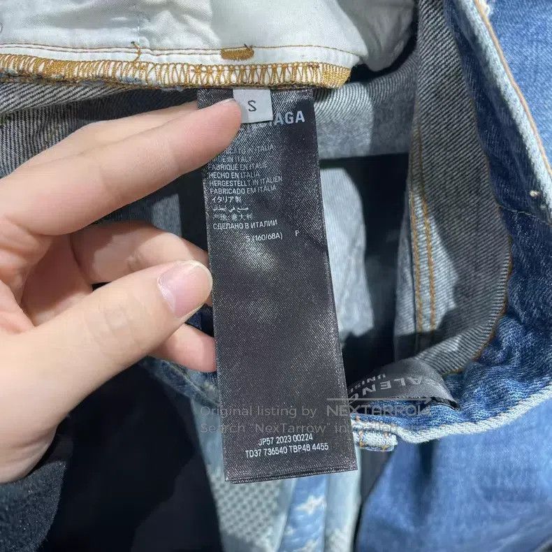 Balenciaga Balenciaga size S Slash Washed Denim Pants Size US 27 - 8 Thumbnail