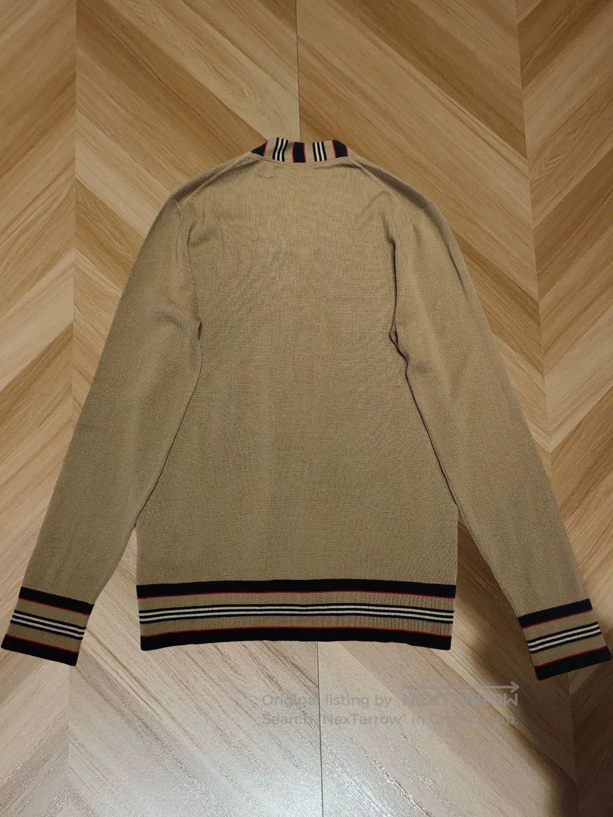 Burberry burberry beige wool cardigan with stripes. Size US M / EU 48-50 / 2 - 2 Thumbnail