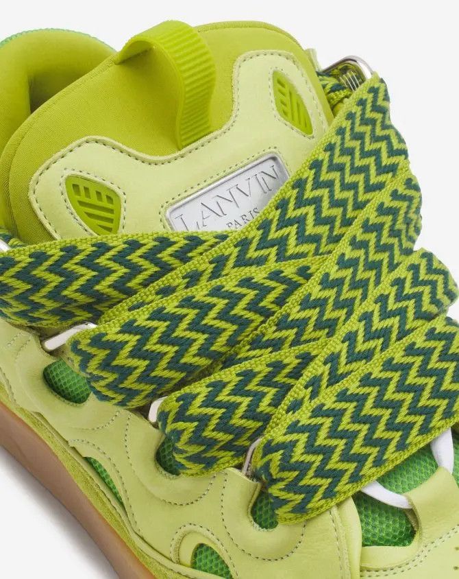 Lanvin oc11z0325 Curb Low Top Sneakers in Green Size US 10 / EU 43 - 5 Thumbnail