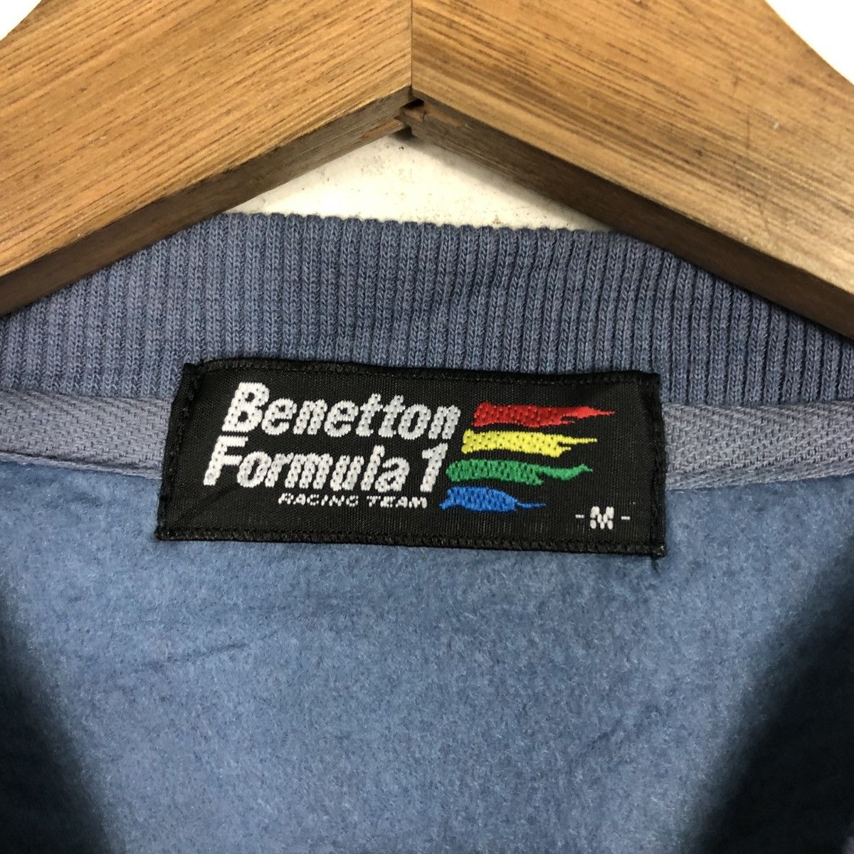 Japanese Brand 📌Vintage Sweatshirt Benetton Formula 1 Big Logo Size US M / EU 48-50 / 2 - 15 Thumbnail