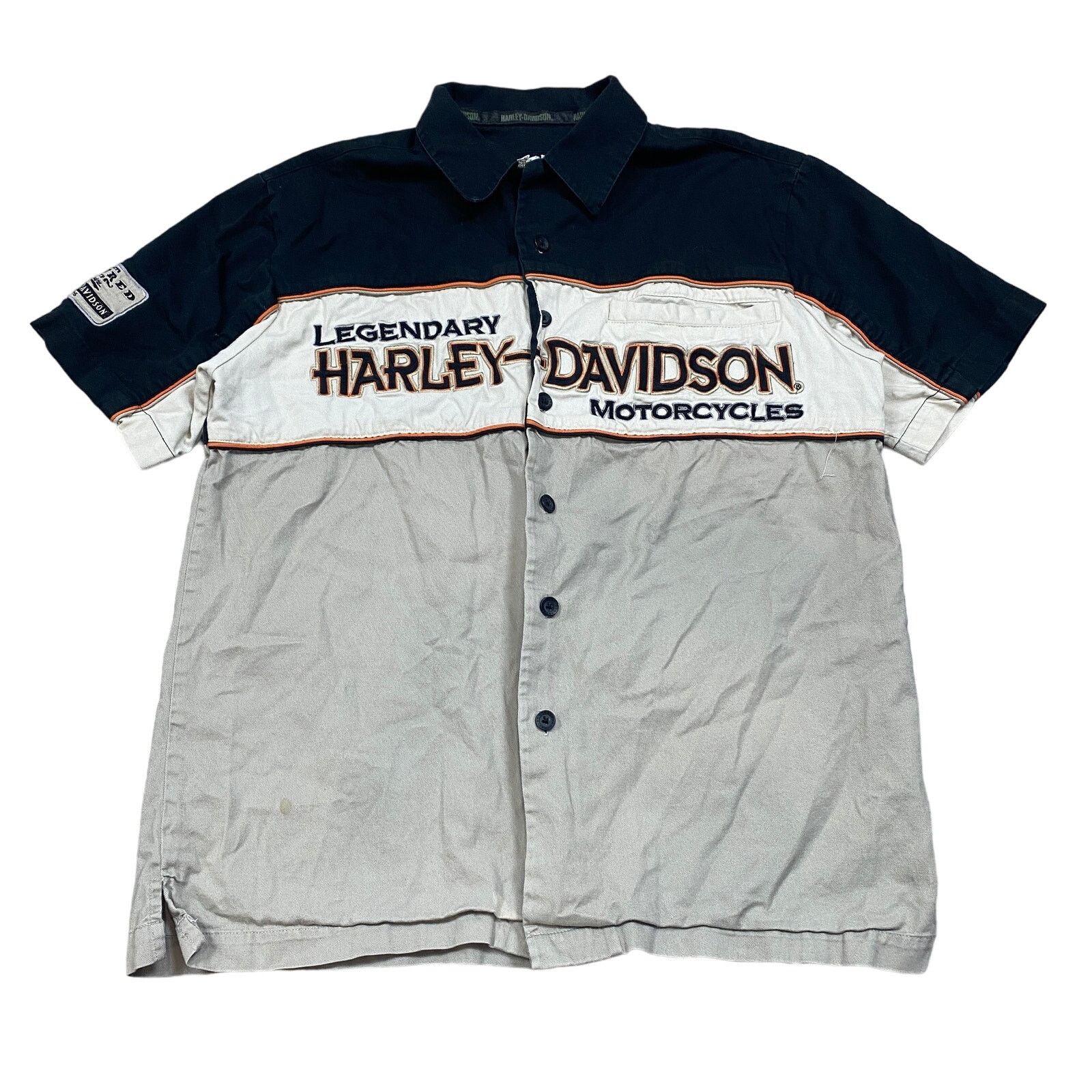 Harley Davidson × Vintage VTG 2005 Harley Davidson Legendary Motorcycles Work Shirt M Size US M / EU 48-50 / 2 - 1 Thumbnail
