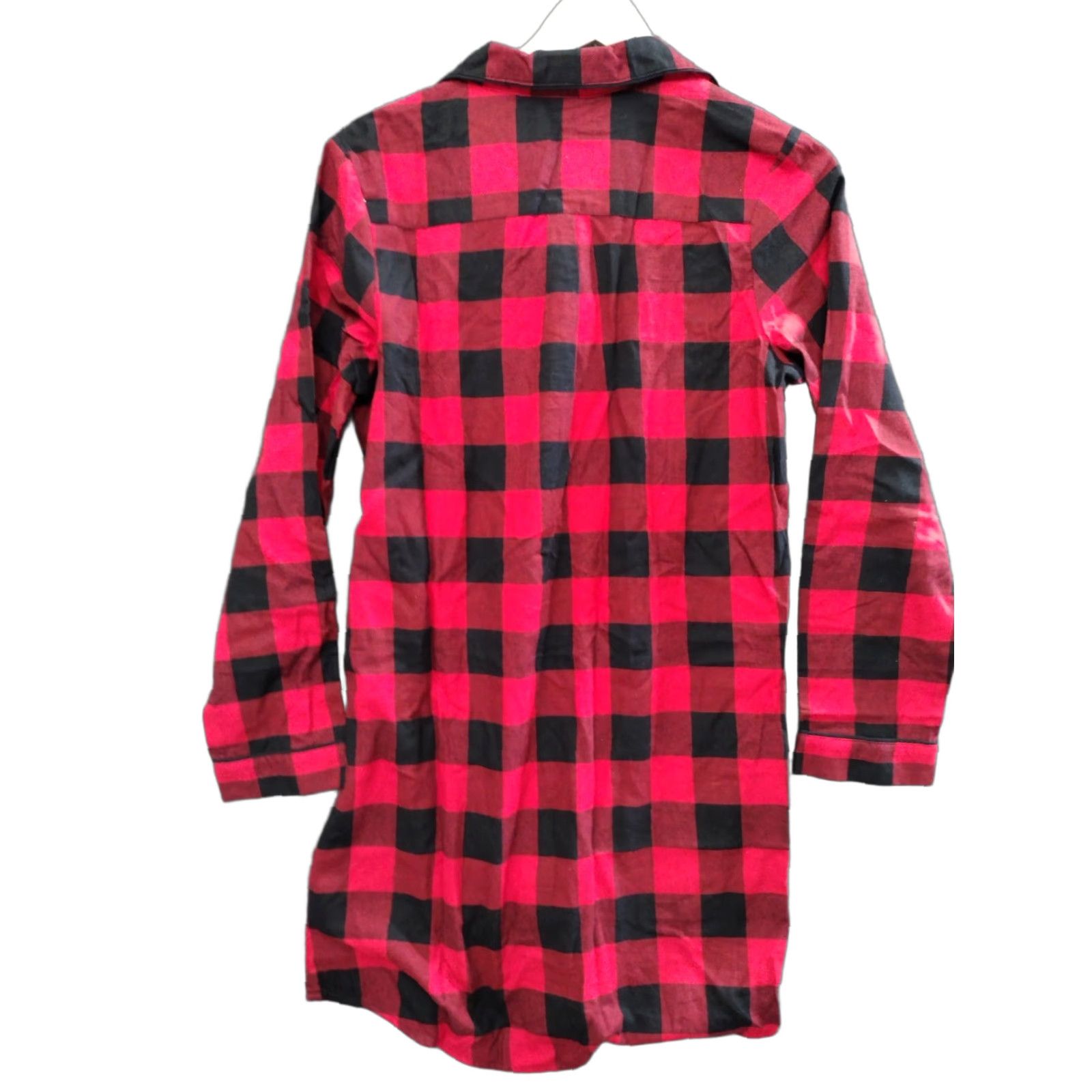 Vintage Wondershop Sleep Shirt Shirt Red XS Flannel Plaid Womens Sleepshirt Button Collared Pocket Cotton 100% Long Sleeve Nite Nite Shirt Size XS / US 0-2 / IT 36-38 - 1 Thumbnail